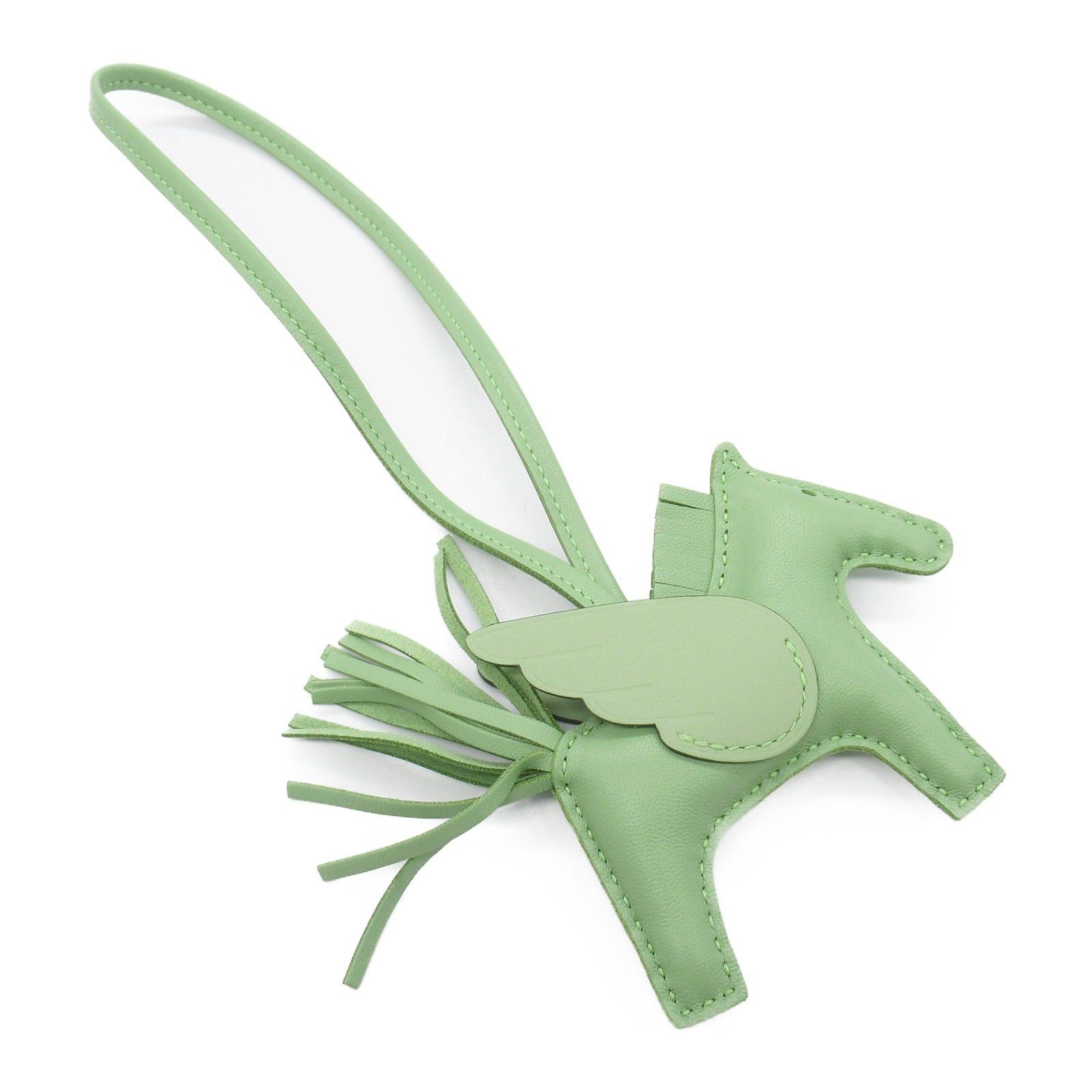Hermes Hermes Rodeo Pegasus Pm Veil Cricket Bag Charm Leather Veau Swift Aagneau Green B Stamp Size ONE SIZE - 3 Thumbnail