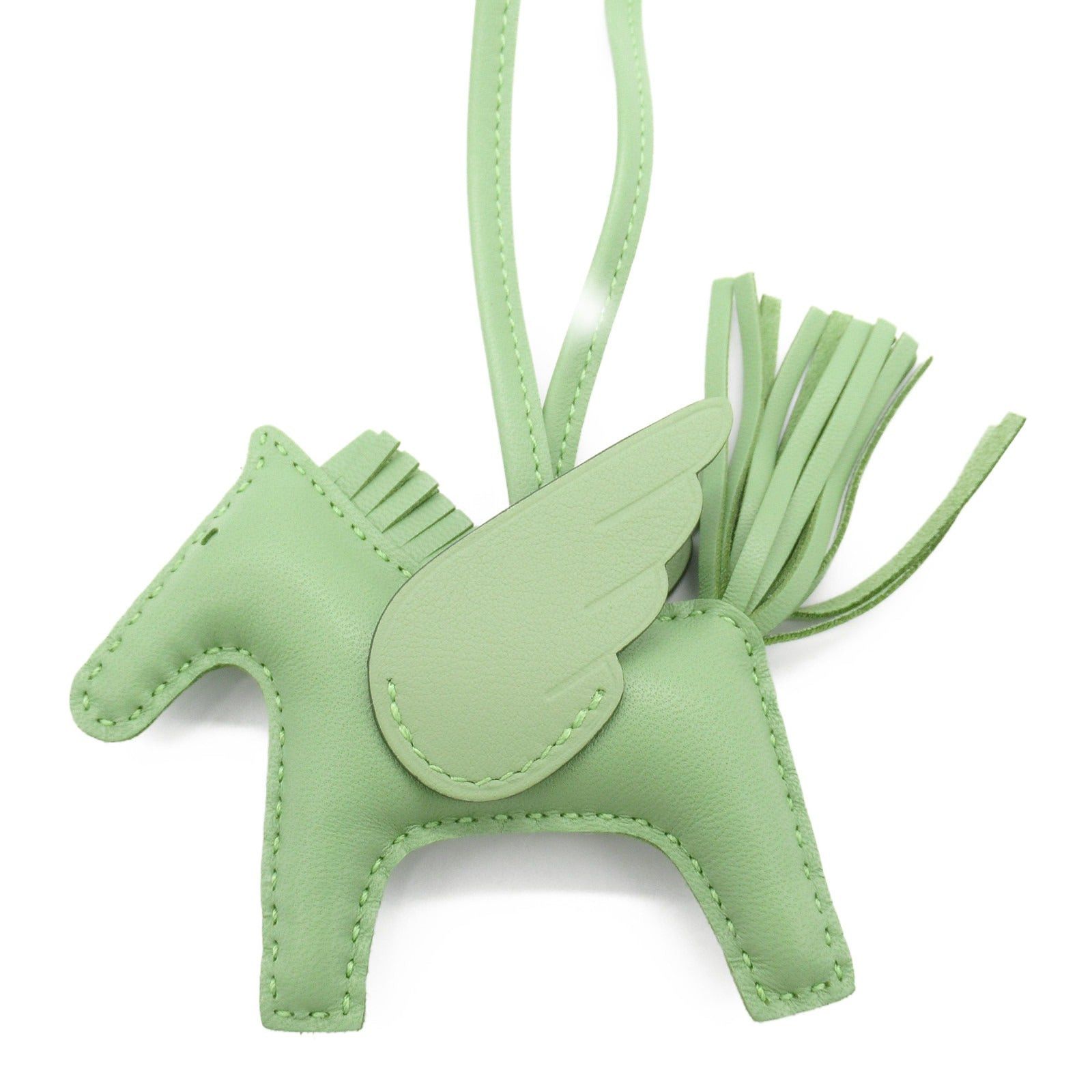 Hermes Hermes Rodeo Pegasus Pm Veil Cricket Bag Charm Leather Veau Swift Aagneau Green B Stamp Size ONE SIZE - 2 Thumbnail