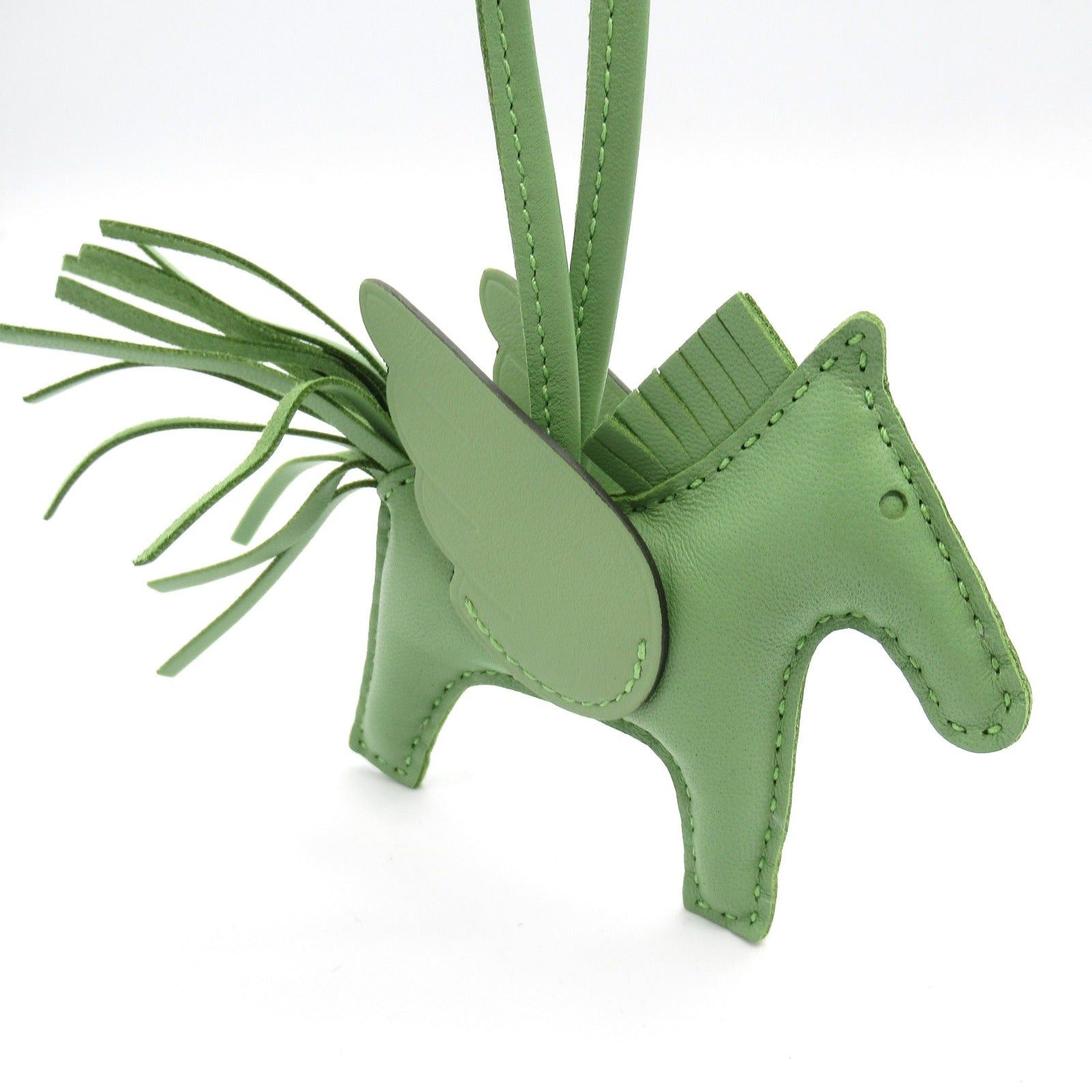 Hermes Hermes Rodeo Pegasus Pm Veil Cricket Bag Charm Leather Veau Swift Aagneau Green B Stamp Size ONE SIZE - 6 Thumbnail