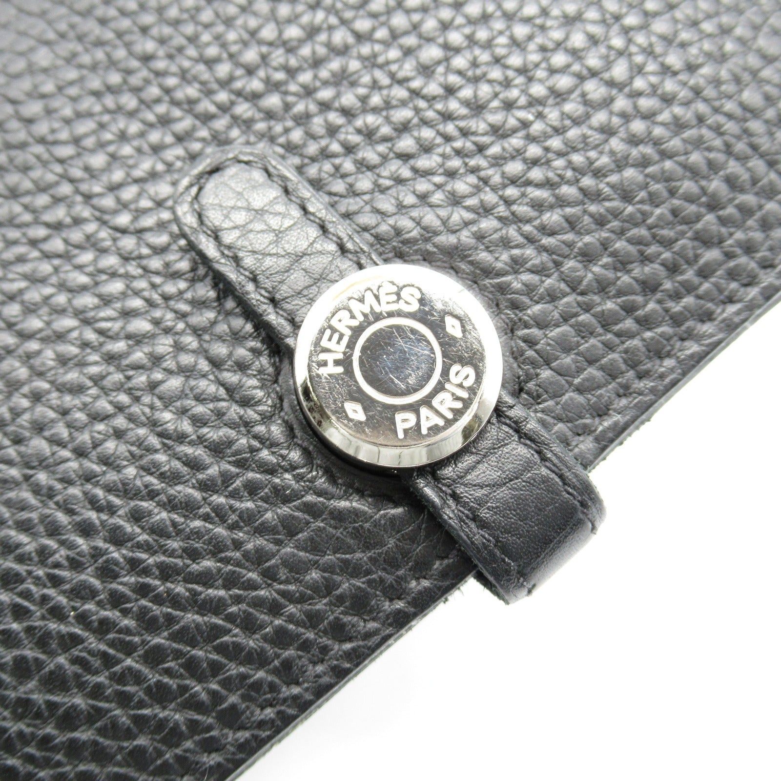 Hermes Hermes Dogon Gm Black Bi-Fold Long Wallet Leather Togo (Hermes) Silver Hardware Y Stamp Size ONE SIZE - 10 Thumbnail