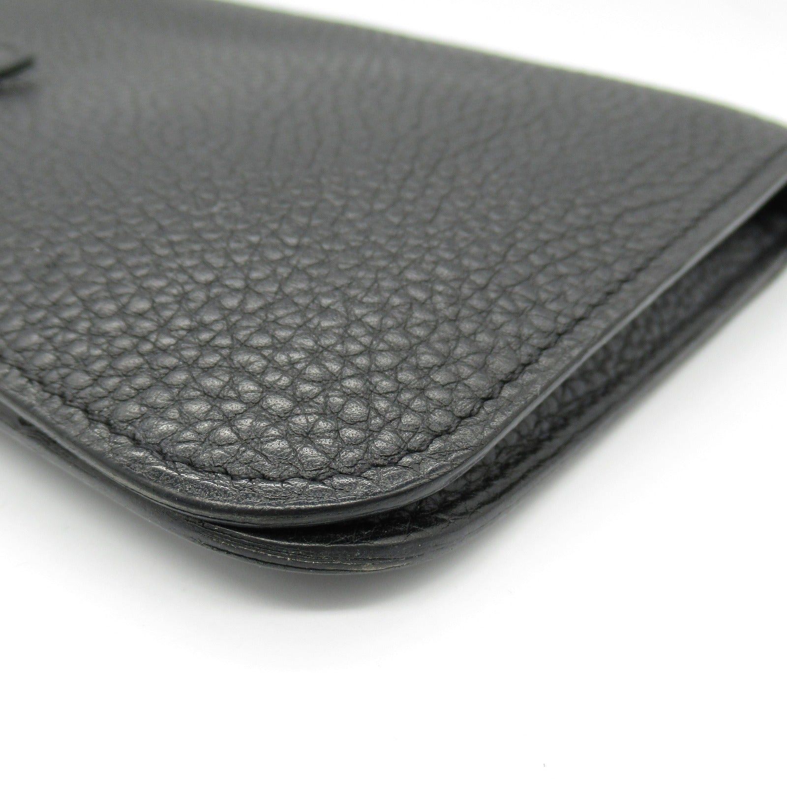 Hermes Hermes Dogon Gm Black Bi-Fold Long Wallet Leather Togo (Hermes) Silver Hardware Y Stamp Size ONE SIZE - 11 Thumbnail