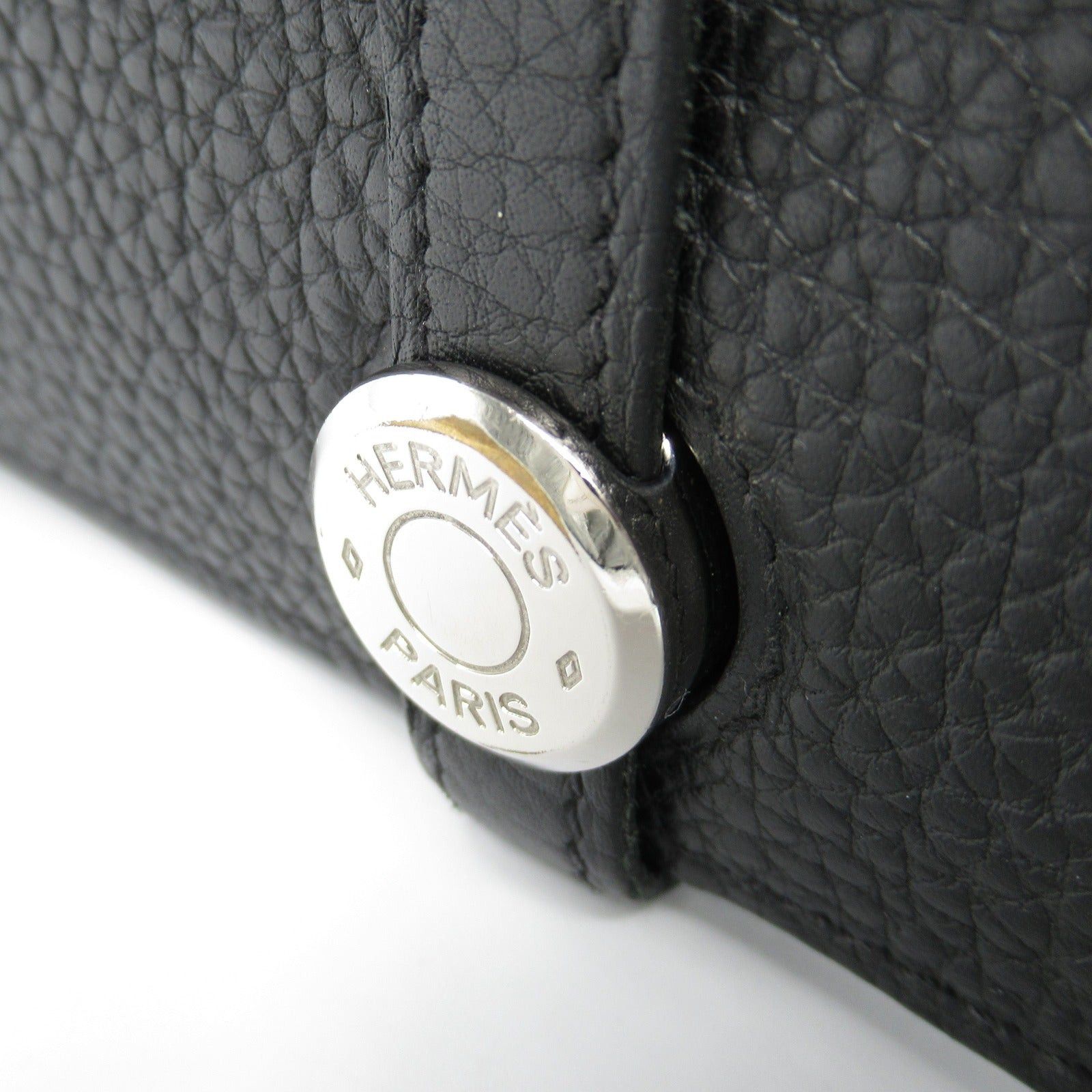 Hermes Hermes Dogon Gm Black Bi-Fold Long Wallet Leather Togo (Hermes) Silver Hardware Y Stamp Size ONE SIZE - 9 Thumbnail
