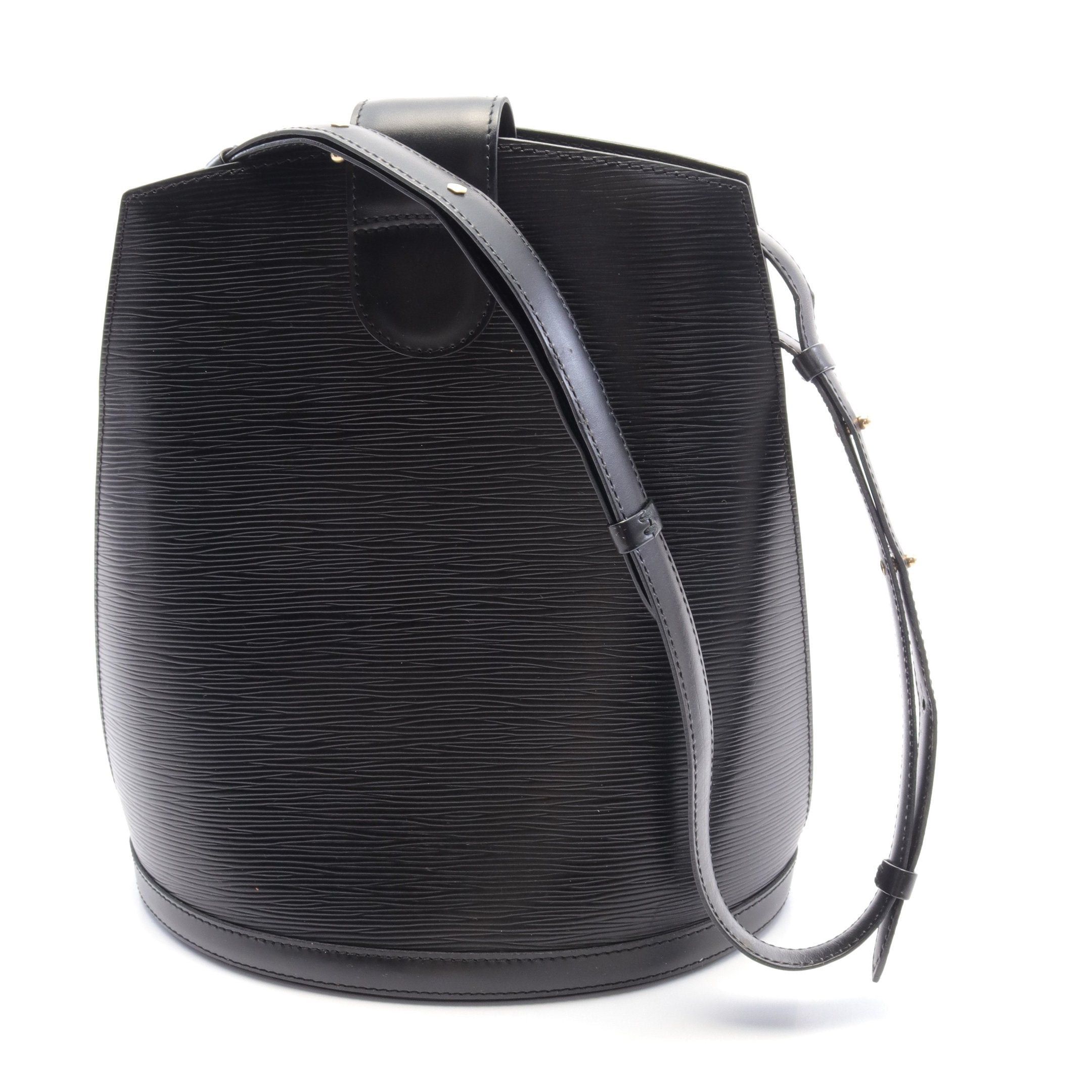 Louis Vuitton Louis Vuitton Cluny Epi Noir Shoulder Bag Leather Black Size ONE SIZE - 8 Thumbnail