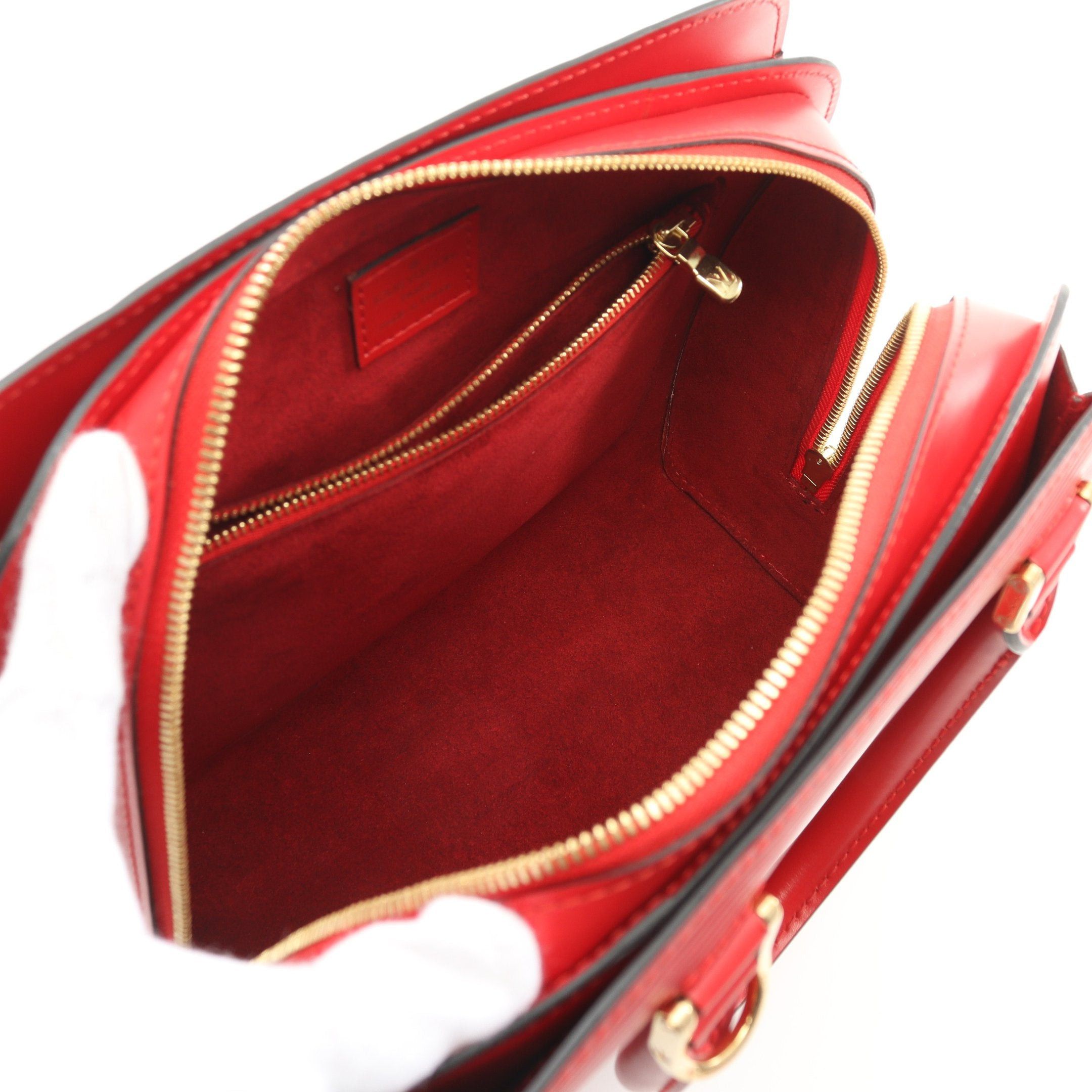 Louis Vuitton Louis Vuitton Pont Neuf Epi Castilian Red Handbag Leather Size ONE SIZE - 3 Thumbnail