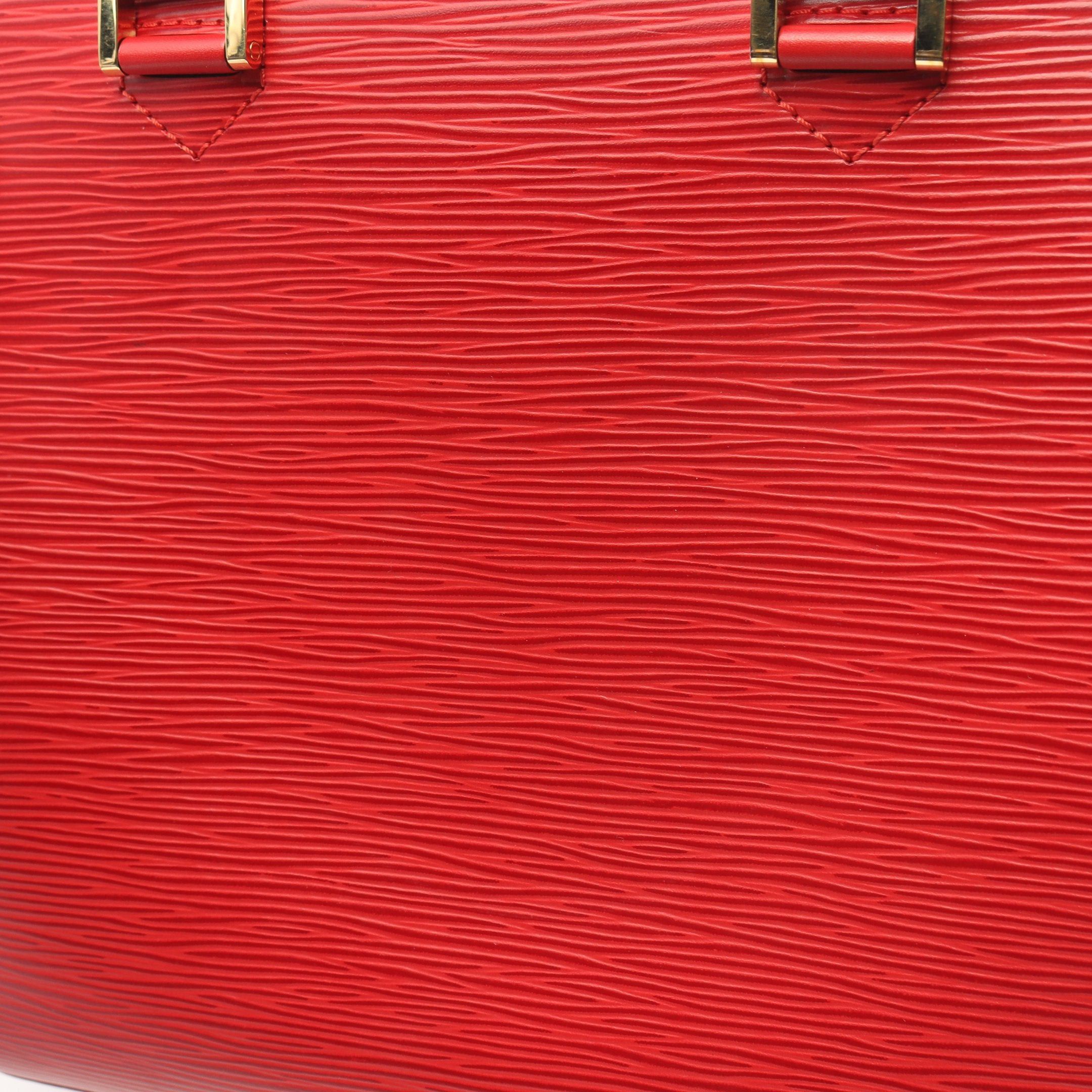 Louis Vuitton Louis Vuitton Pont Neuf Epi Castilian Red Handbag Leather Size ONE SIZE - 6 Thumbnail