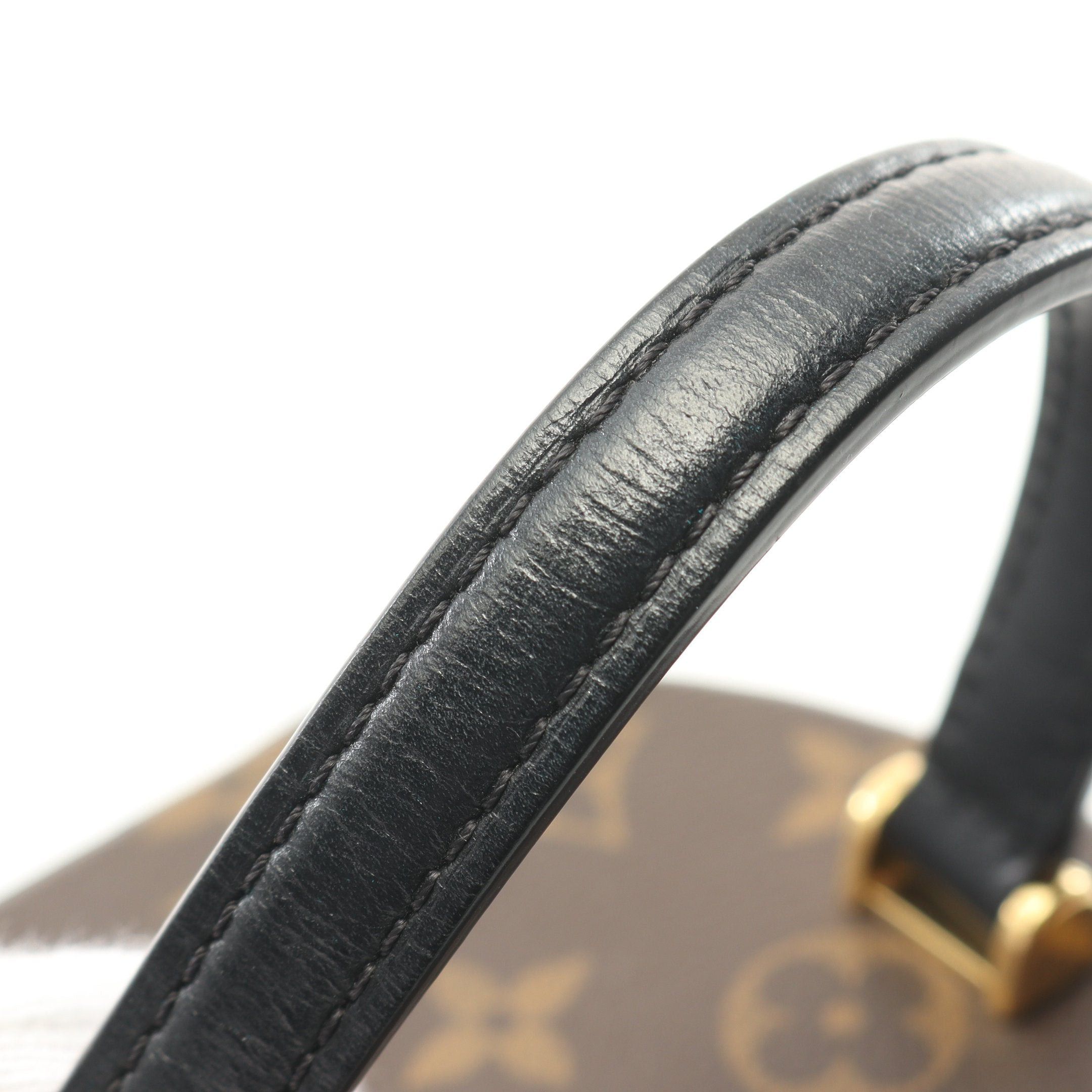 Louis Vuitton Louis Vuitton Cannes Monogram Reverse Handbag Vanity Bag Leather Brown Black Size ONE SIZE - 6 Thumbnail