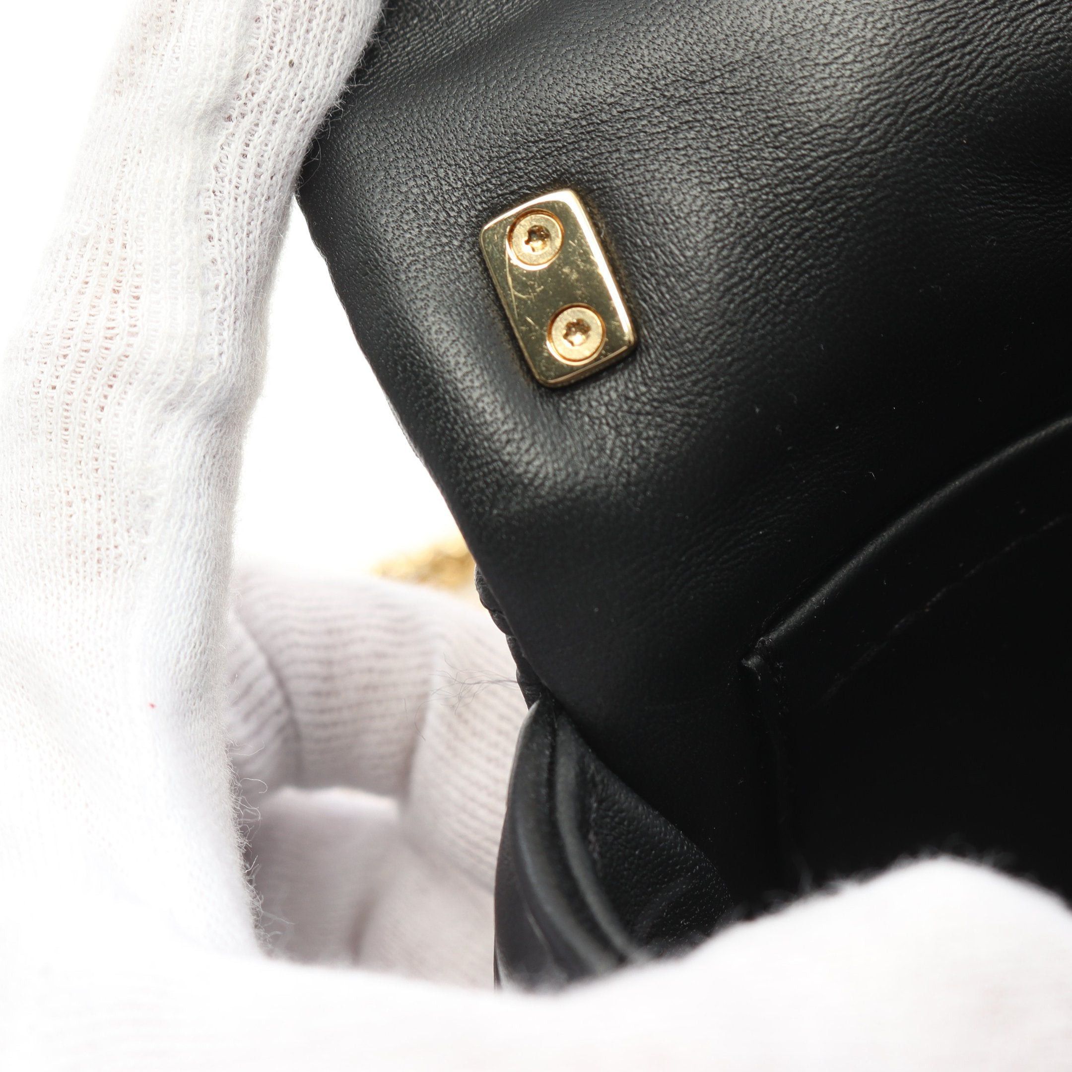 Louis Vuitton Louis Vuitton Pico Go-14 Maltage Noir Chain Shoulder Bag Leather Black Size ONE SIZE - 6 Thumbnail