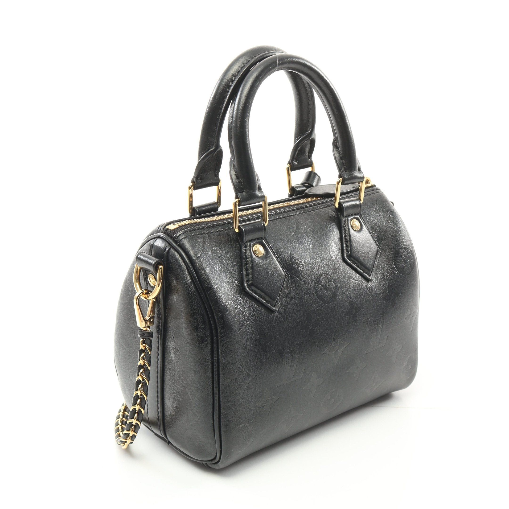Louis Vuitton Louis Vuitton Speedy Bb Monogram Handbag Leather Black Size ONE SIZE - 2 Thumbnail