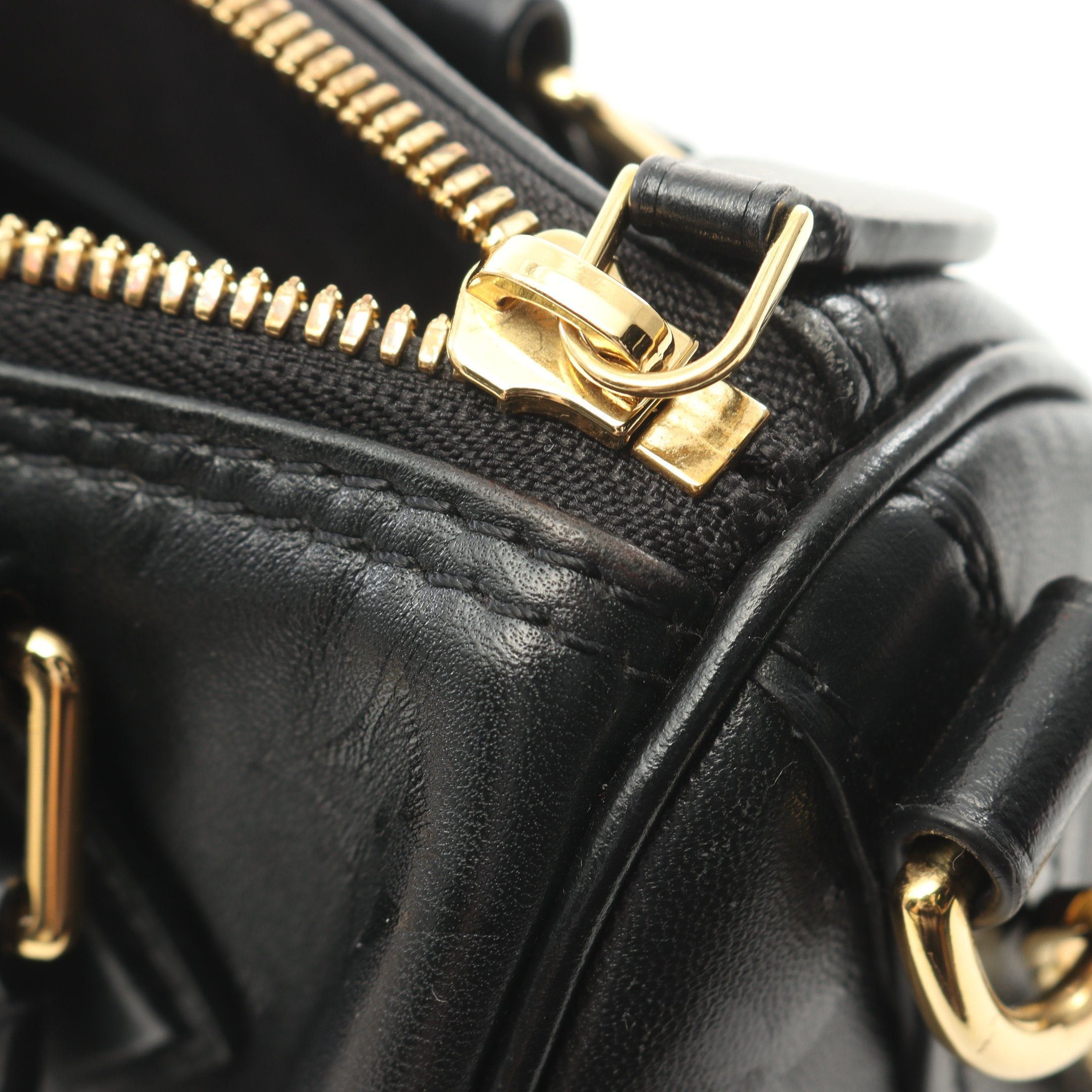 Louis Vuitton Louis Vuitton Speedy Bb Monogram Handbag Leather Black Size ONE SIZE - 6 Thumbnail