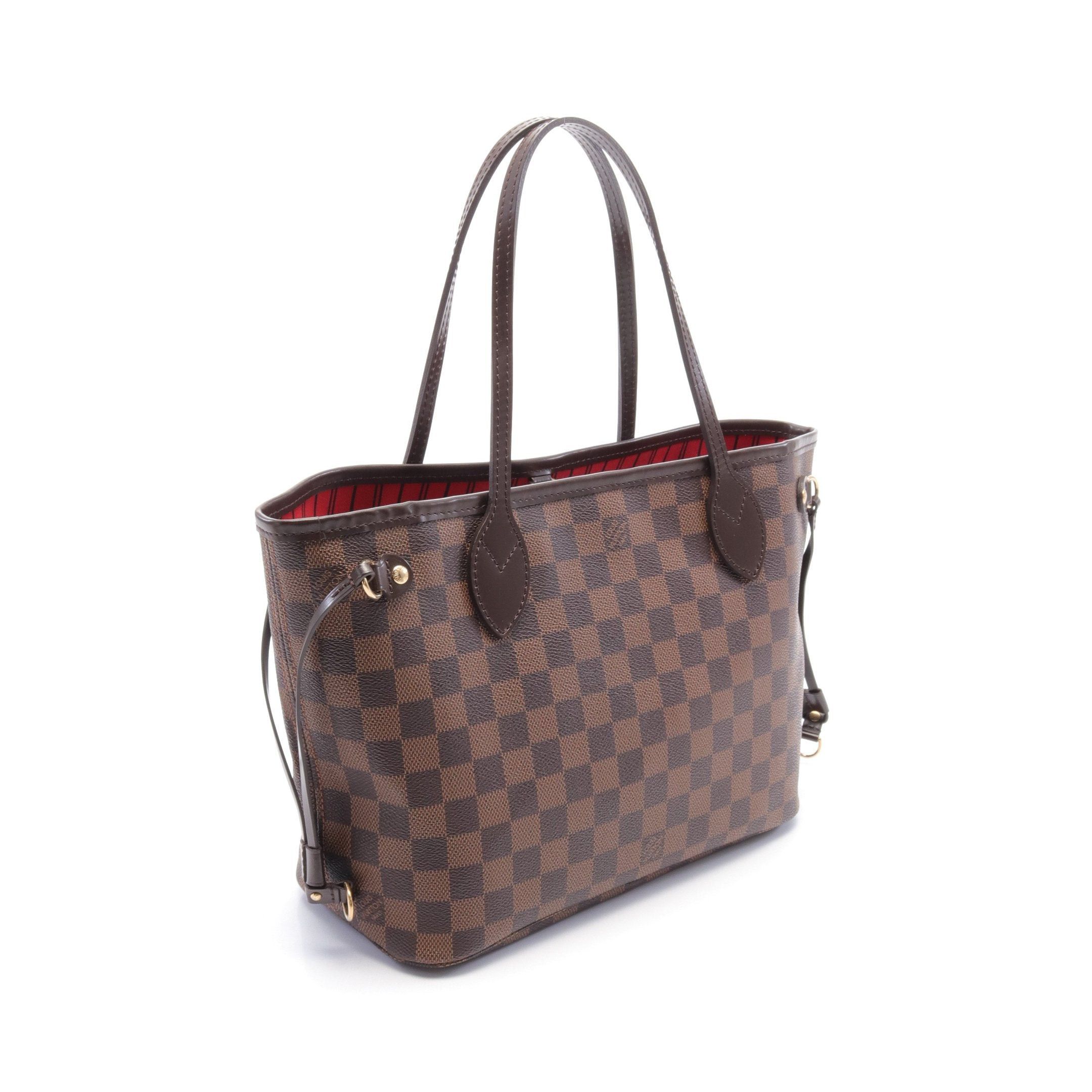 Louis Vuitton Louis Vuitton Neverfull Pm Damier Ebene Handbag Tote Bag Leather Brown Size ONE SIZE - 2 Thumbnail