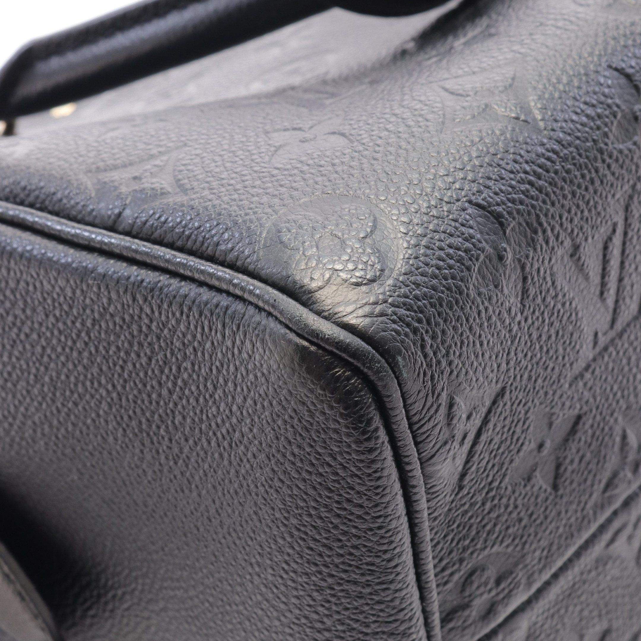 Louis Vuitton Louis Vuitton Speedy 25 Nm Monogram Empreinte Noir Handbag Leather Black Size ONE SIZE - 6 Thumbnail
