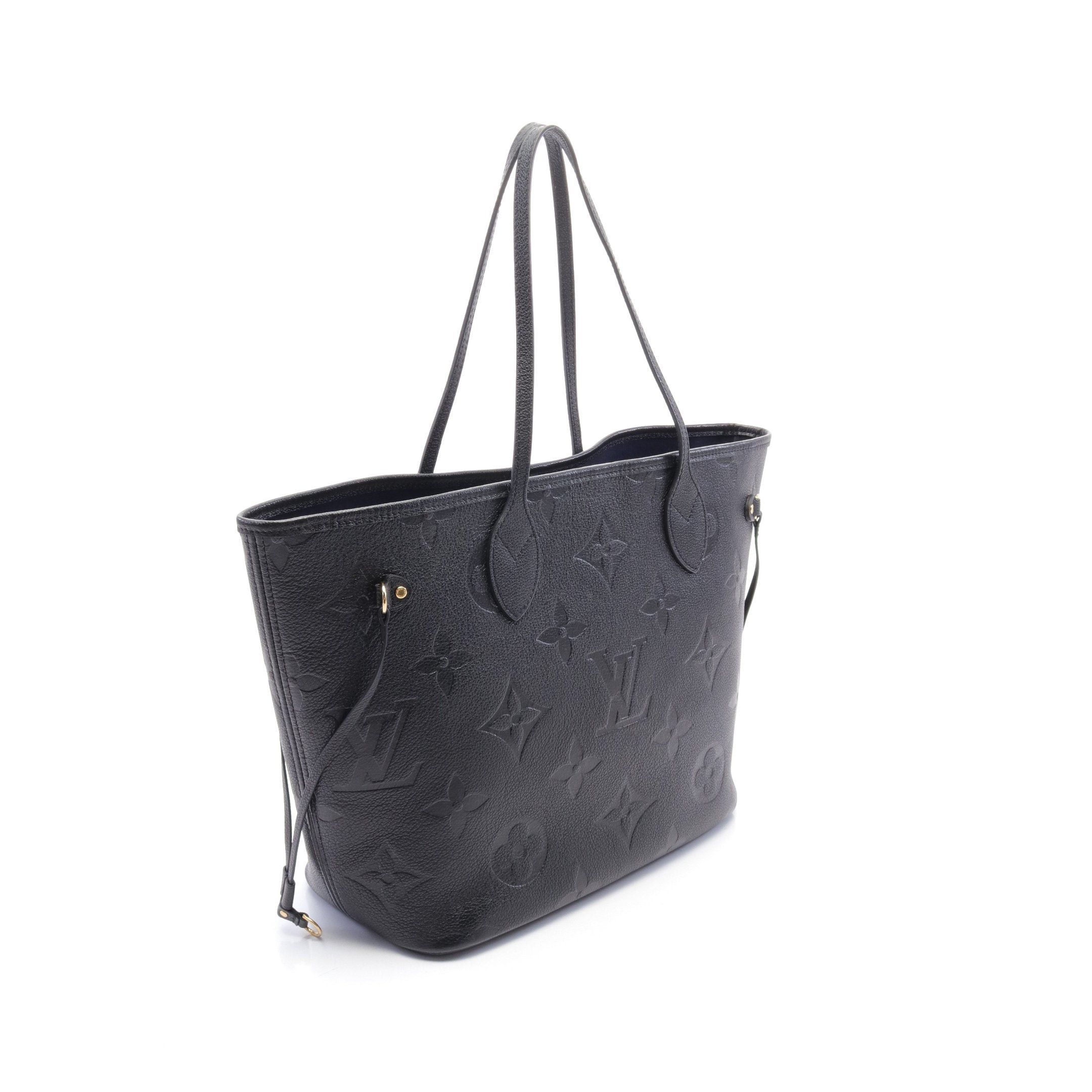 Louis Vuitton Louis Vuitton Neverfull Mm Monogram Empreinte Noir Shoulder Bag Tote Leather Black Size ONE SIZE - 2 Thumbnail