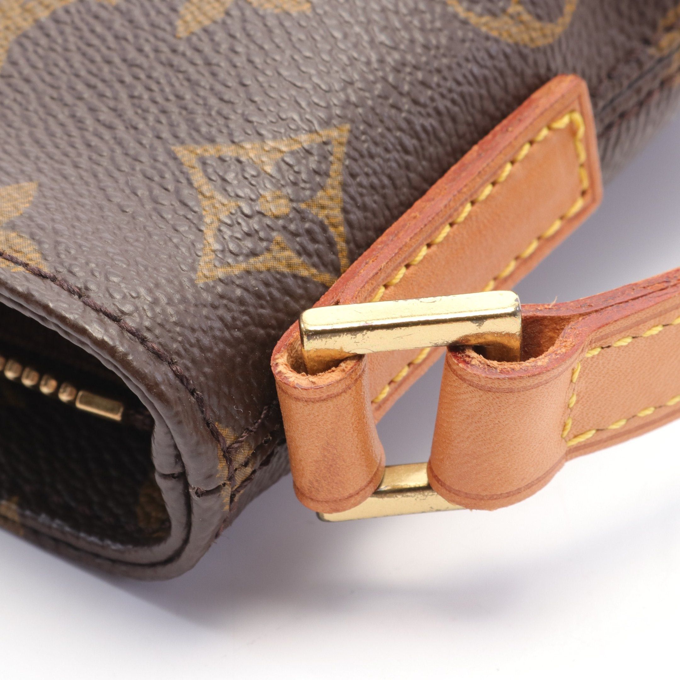 Louis Vuitton Louis Vuitton Trotteur Monogram Shoulder Bag Leather Brown Size ONE SIZE - 7 Thumbnail