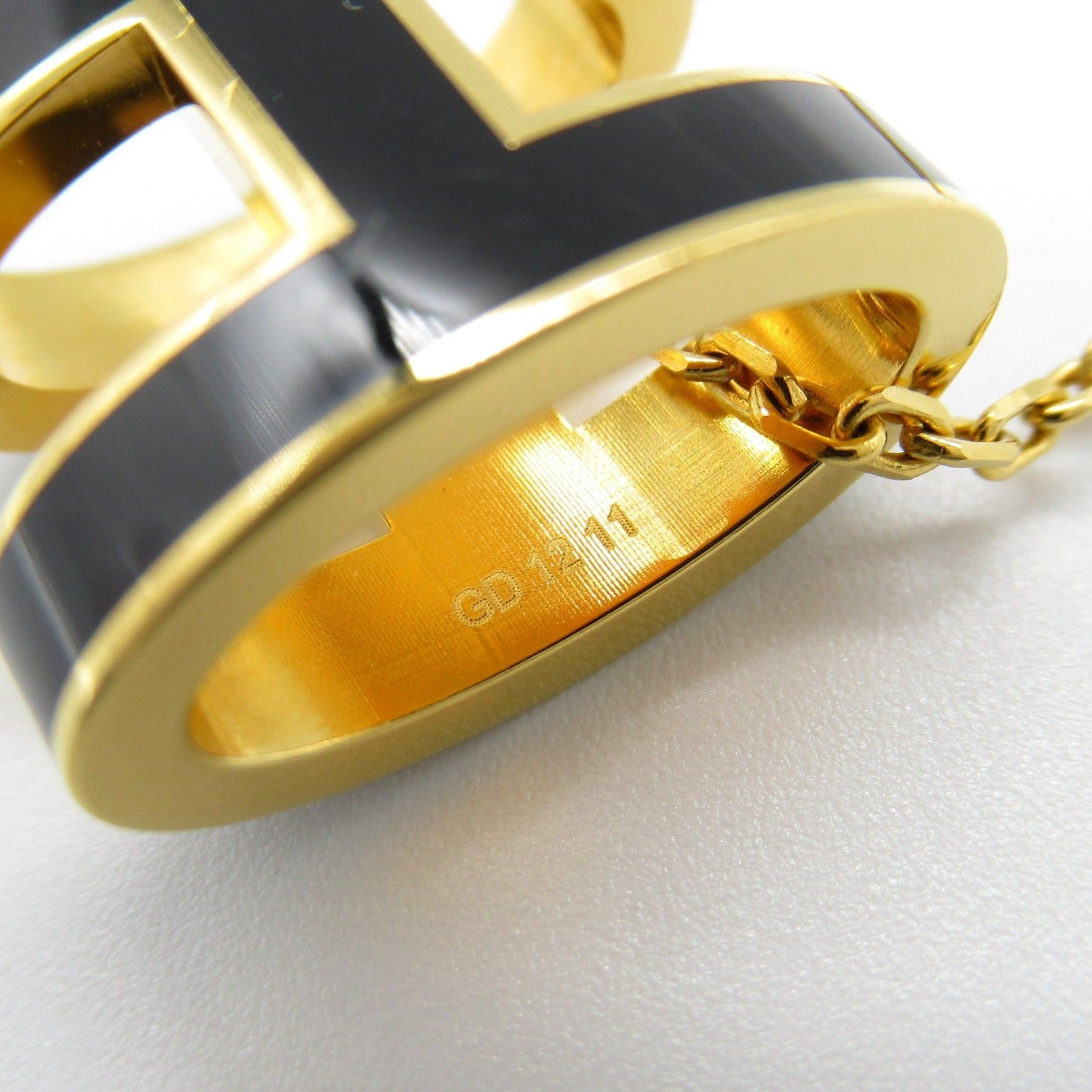 Hermes Hermes Pop Ash Necklace Gp (Gold Plated) Black Size ONE SIZE - 5 Thumbnail