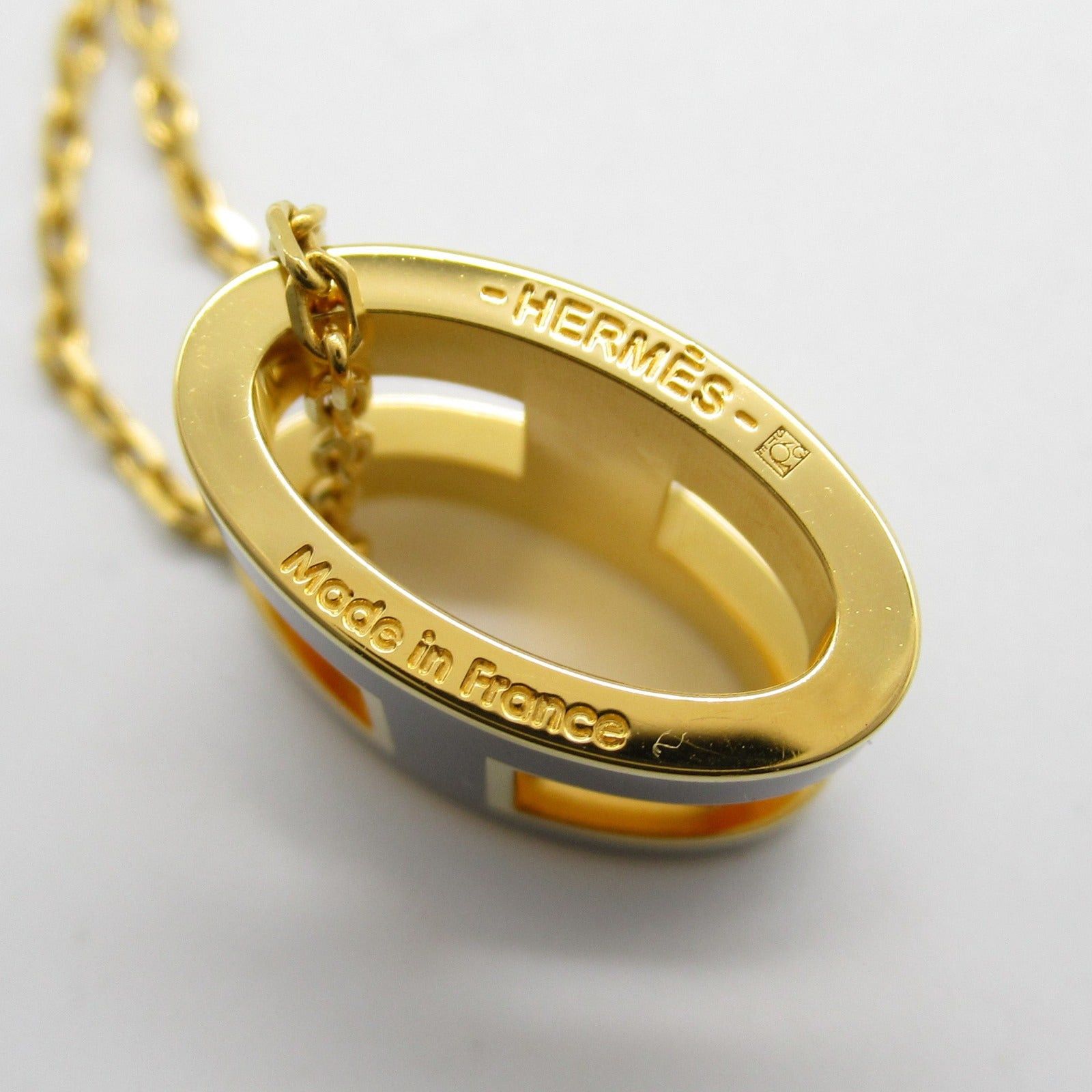 Hermes Hermes Pop Ash Necklace Gp (Gold Plated) Black Size ONE SIZE - 4 Thumbnail