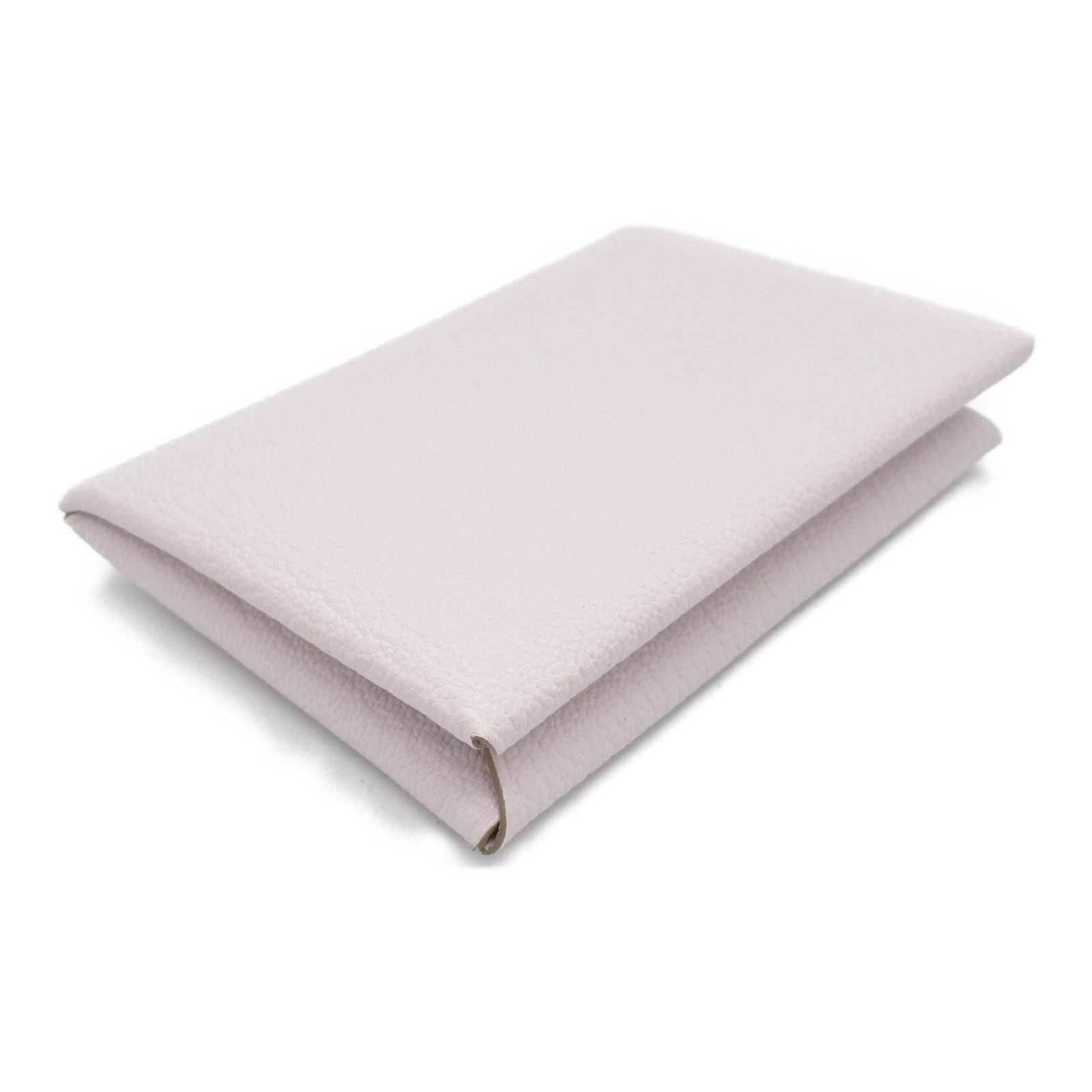 Hermes Calvi Card Case Mauve Pail Leather Chevre Pink Silver Hardware B Stamp