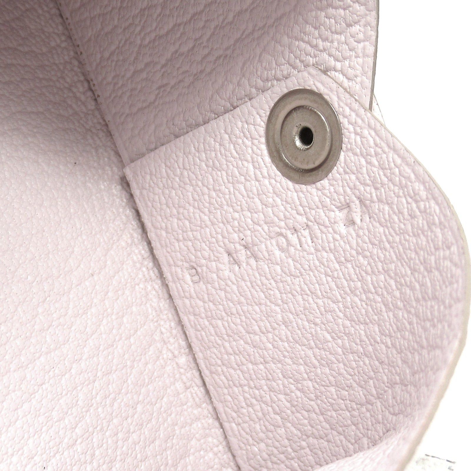 Hermes Calvi Card Case Mauve Pail Leather Chevre Pink Silver Hardware B Stamp