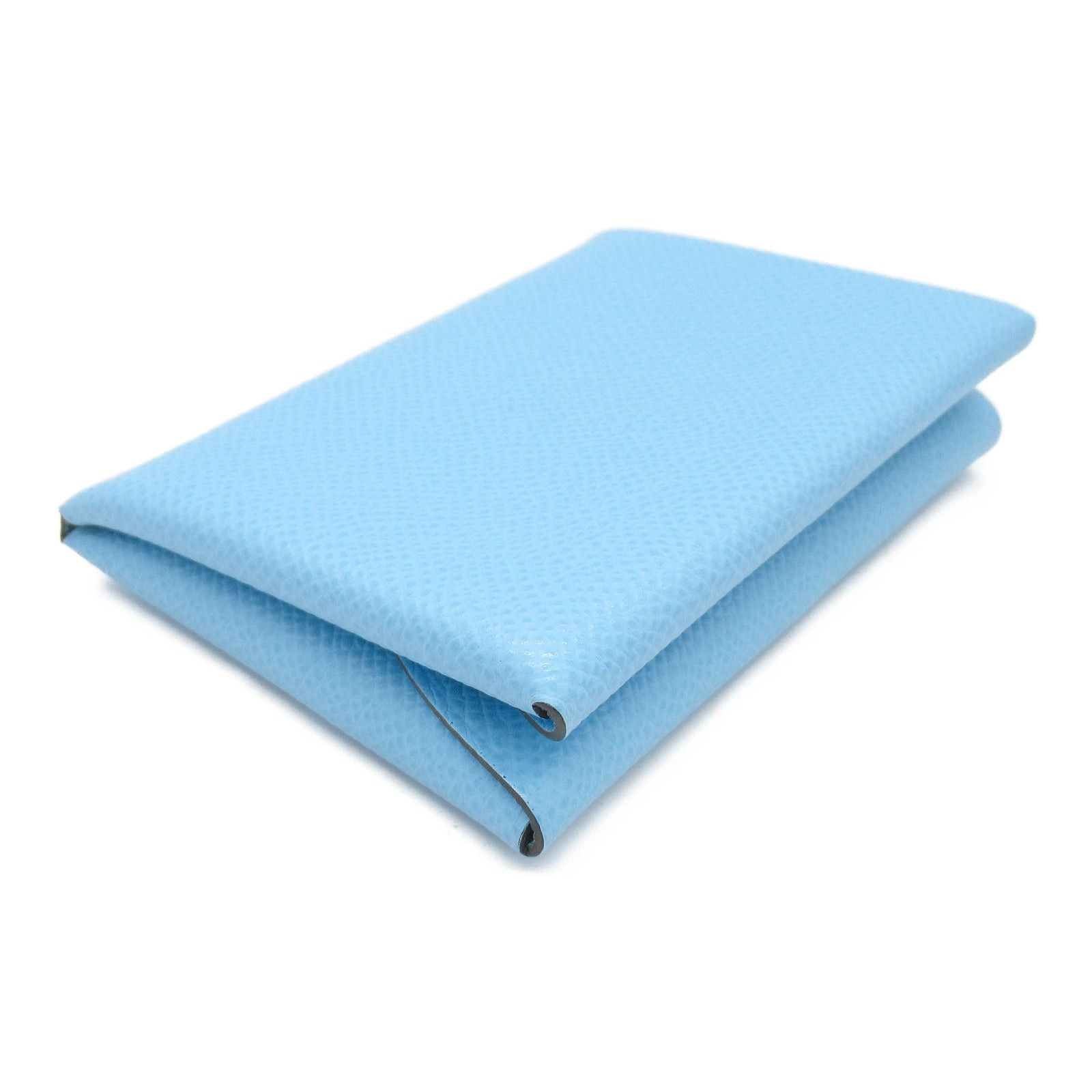 Hermes Hermes Calviduo Celeste Card Case Leather Veau Epsom Blue Silver Hardware B Stamp Size ONE SIZE - 3 Thumbnail