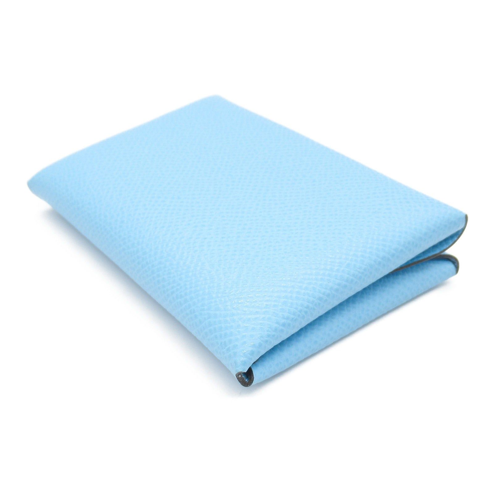 Hermes Hermes Calviduo Celeste Card Case Leather Veau Epsom Blue Silver Hardware B Stamp Size ONE SIZE - 4 Thumbnail
