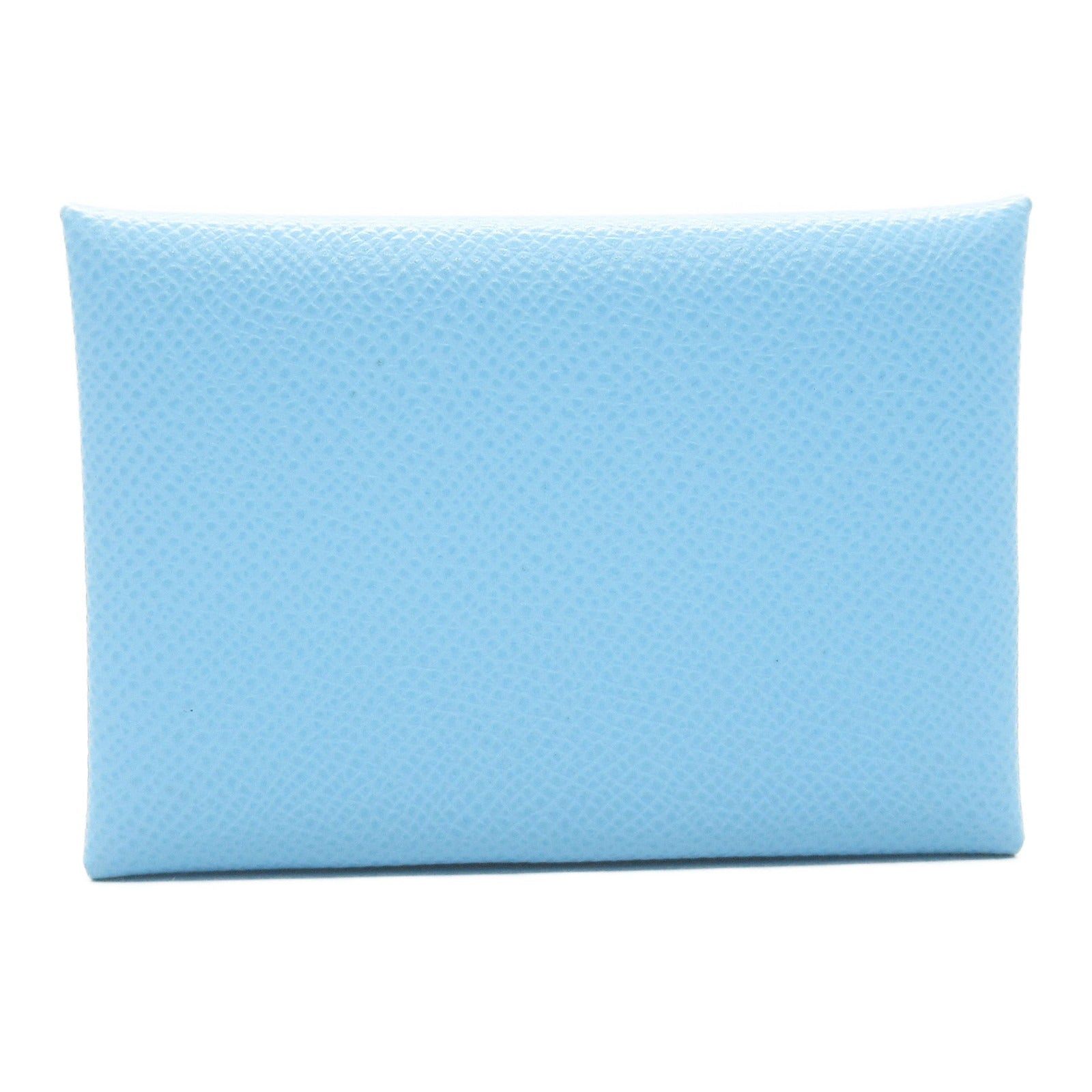 Hermes Hermes Calviduo Celeste Card Case Leather Veau Epsom Blue Silver Hardware B Stamp Size ONE SIZE - 2 Thumbnail