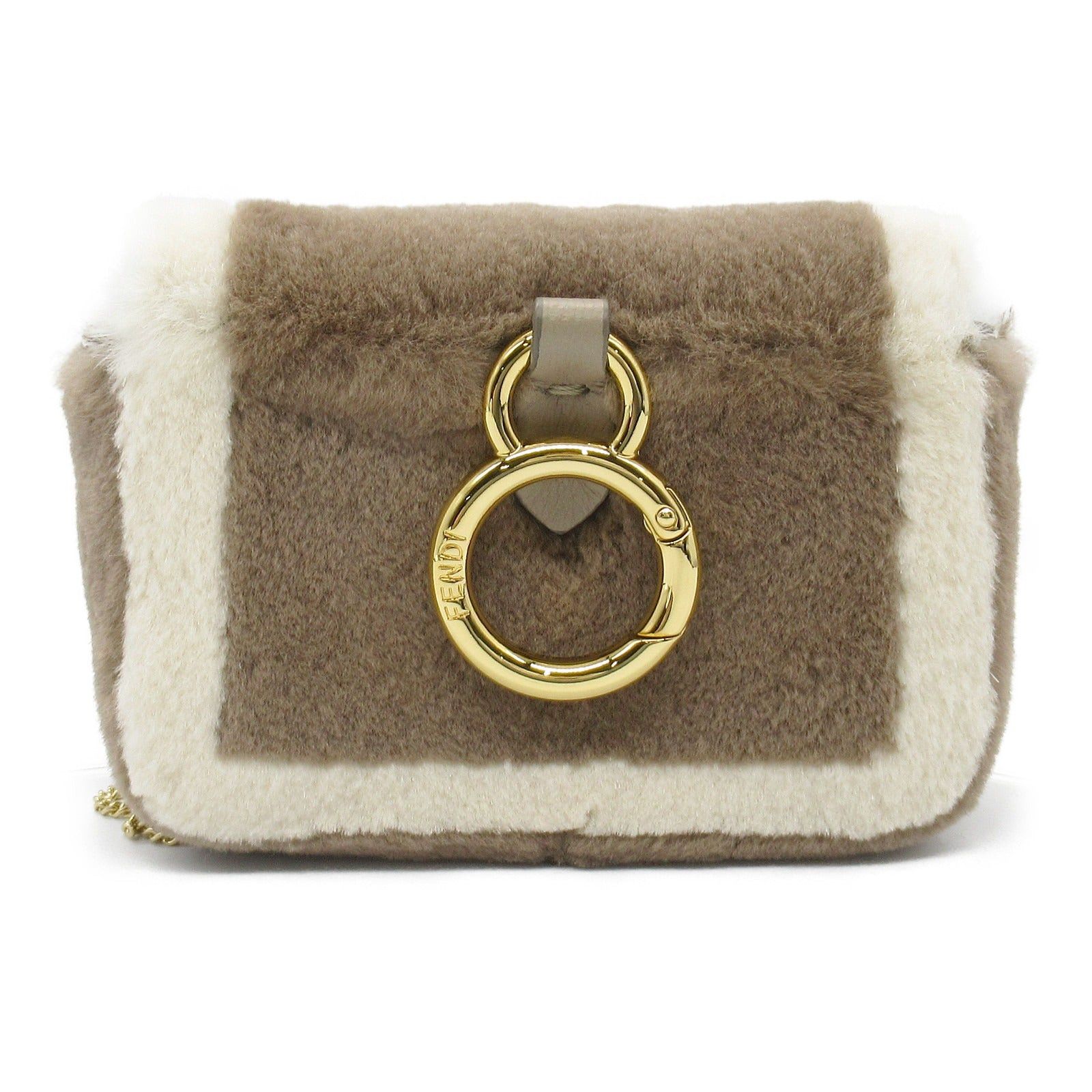 Fendi Fendi Nano Bucket Shoulder Pouch Handbag Others Brown Size ONE SIZE - 2 Thumbnail