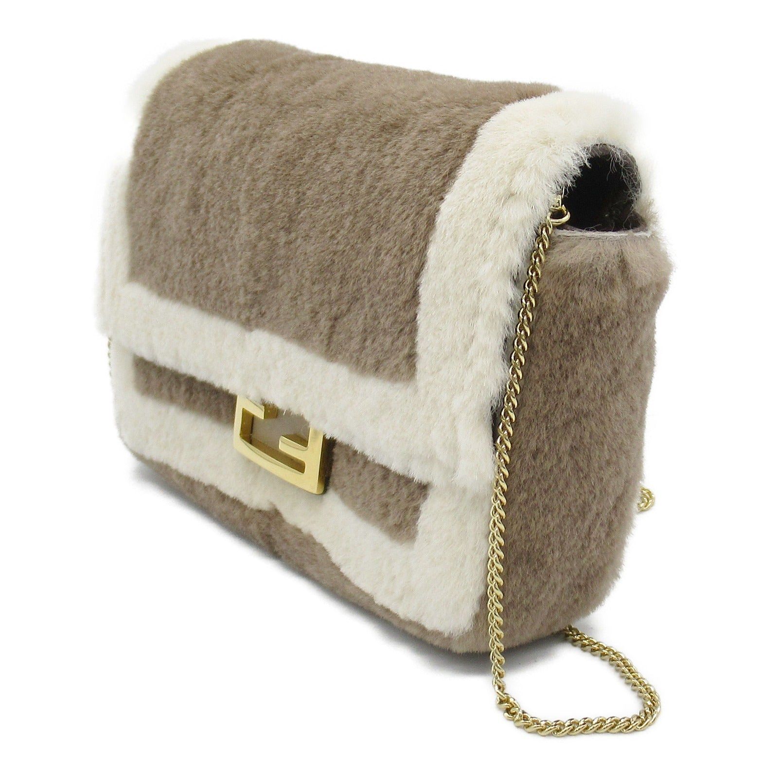 Fendi Fendi Nano Bucket Shoulder Pouch Handbag Others Brown Size ONE SIZE - 3 Thumbnail
