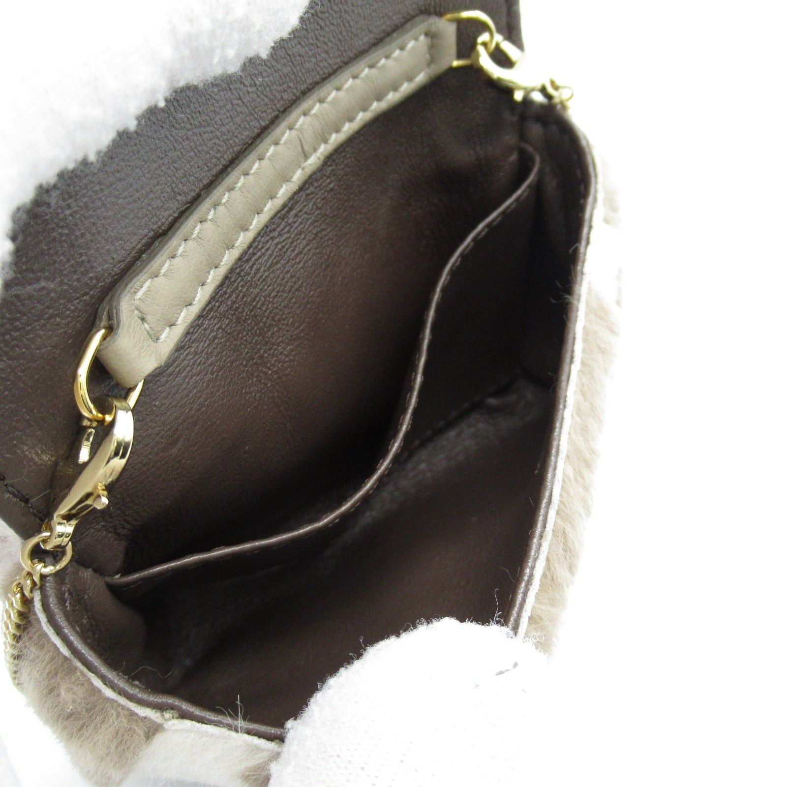 Fendi Fendi Nano Bucket Shoulder Pouch Handbag Others Brown Size ONE SIZE - 5 Thumbnail