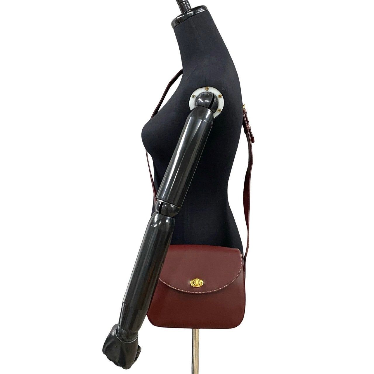 Cartier Cartier Shoulder Bag Wine Leather Size ONE SIZE - 2 Thumbnail