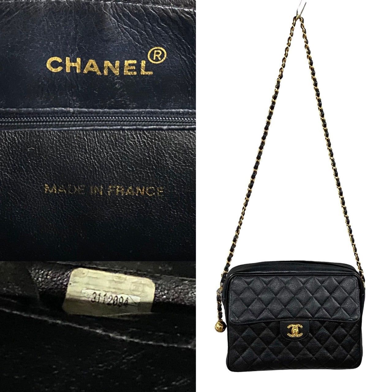 Chanel Chanel Shoulder Bag Black Leather Size ONE SIZE - 3 Thumbnail