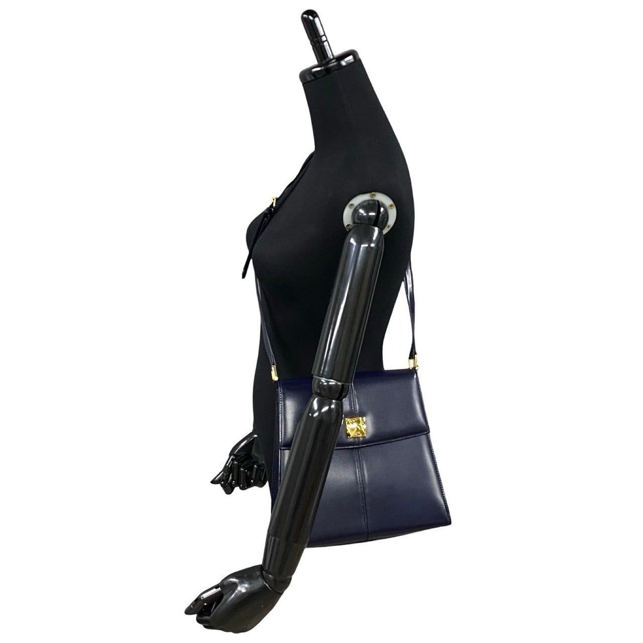 Yves Saint Laurent Yves Saint Laurent Shoulder Bag Blue Leather Size ONE SIZE - 2 Thumbnail