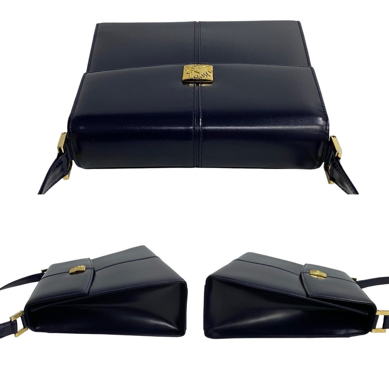 Yves Saint Laurent Yves Saint Laurent Shoulder Bag Blue Leather Size ONE SIZE - 5 Thumbnail