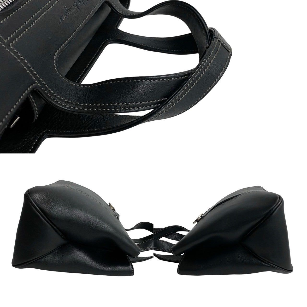 Salvatore Ferragamo Salvatore Ferragamo Handbag Black Leather Size ONE SIZE - 5 Thumbnail