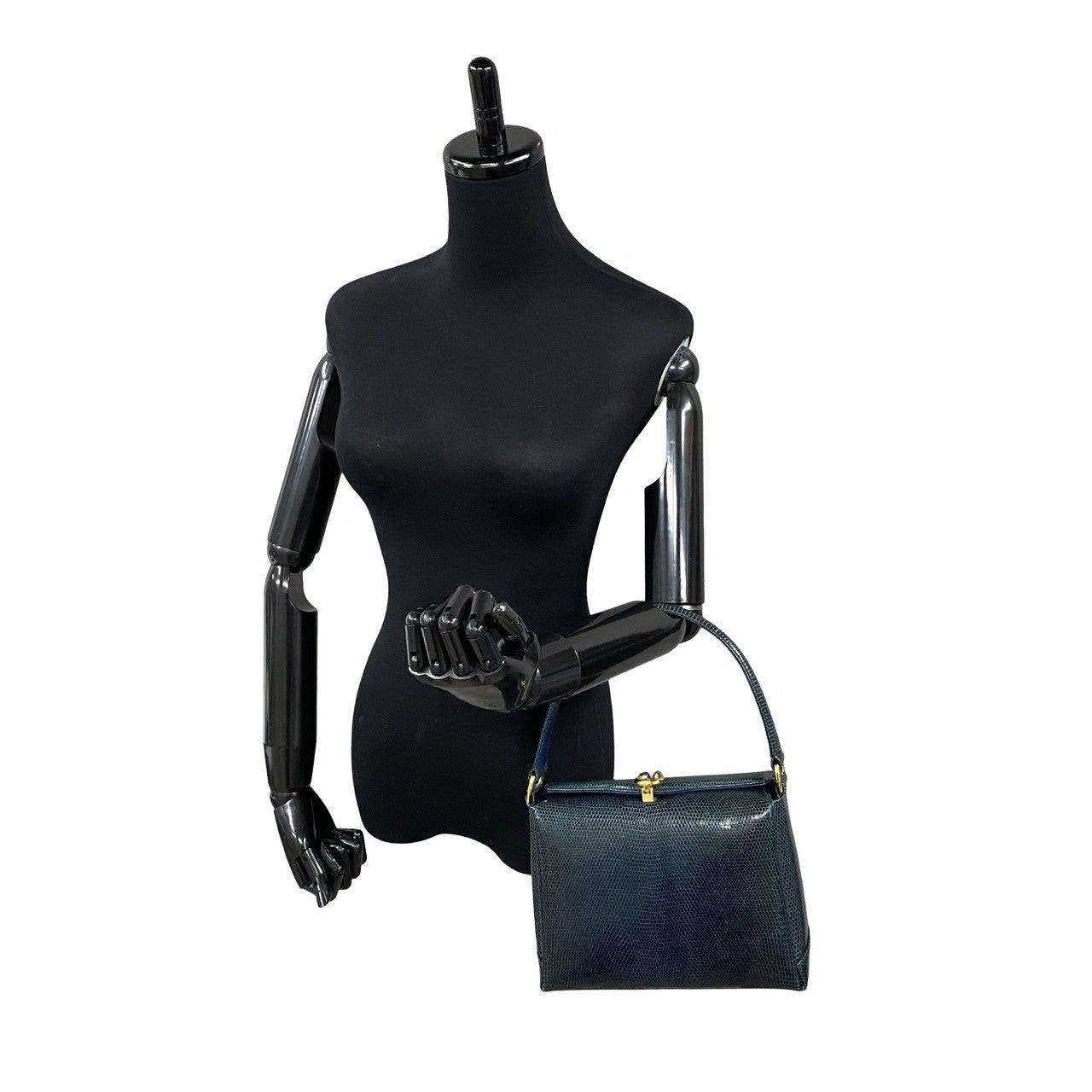 Gucci Gucci Handbag Navy Lizard Size ONE SIZE - 2 Thumbnail