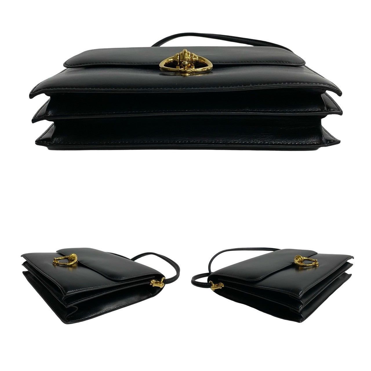 Hermes Hermes Shoulder Bag Black Leather Size ONE SIZE - 7 Thumbnail