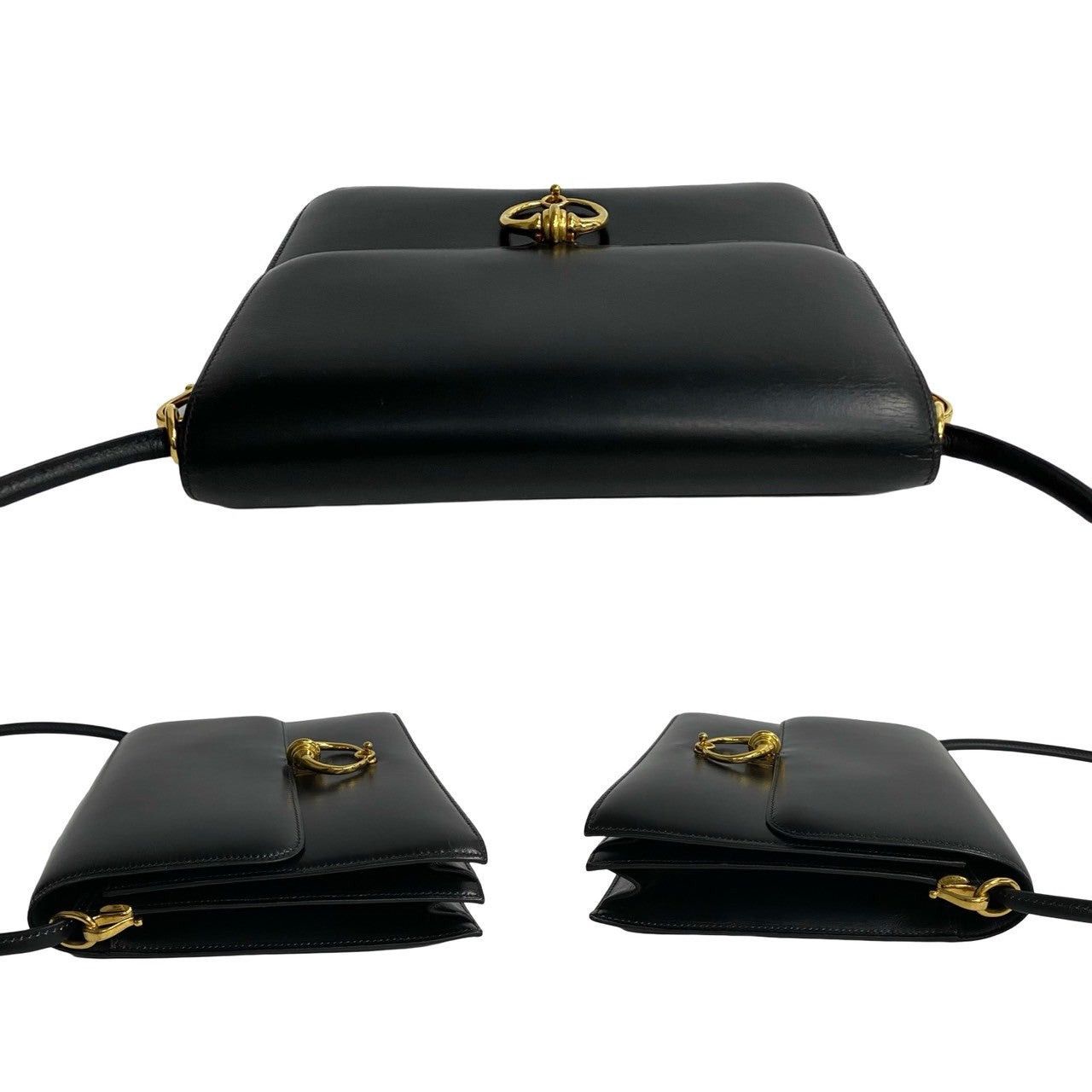 Hermes Hermes Shoulder Bag Black Leather Size ONE SIZE - 5 Thumbnail