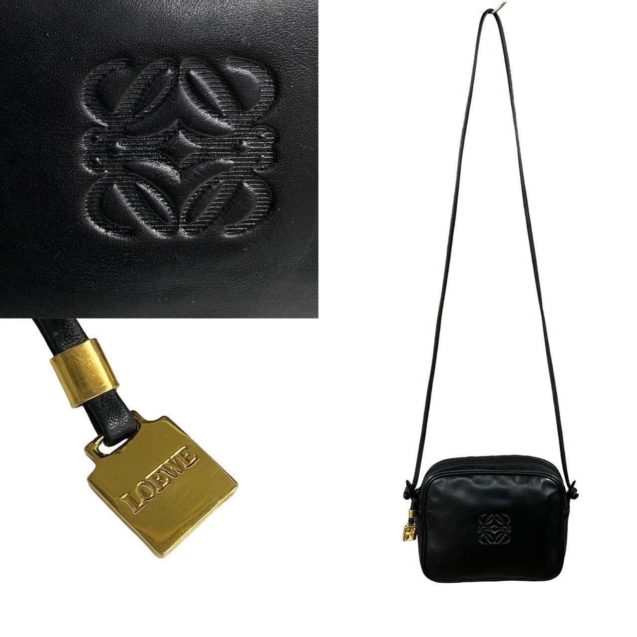 Loewe Loewe Shoulder Bag Black Leather Size ONE SIZE - 3 Thumbnail