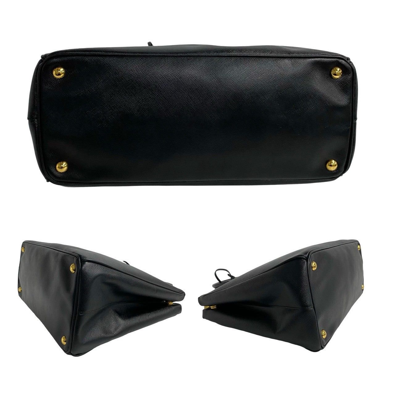 Prada Prada Handbag Black Leather Size ONE SIZE - 6 Thumbnail