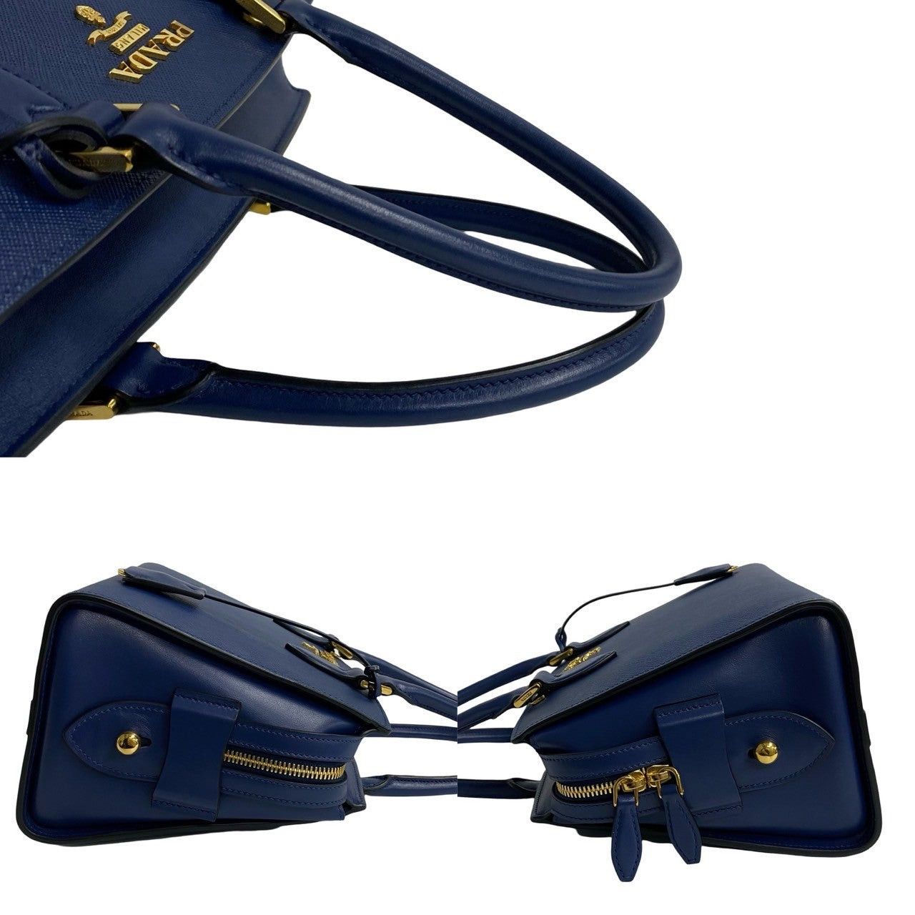 Prada Prada Handbag Blue Leather Size ONE SIZE - 5 Thumbnail