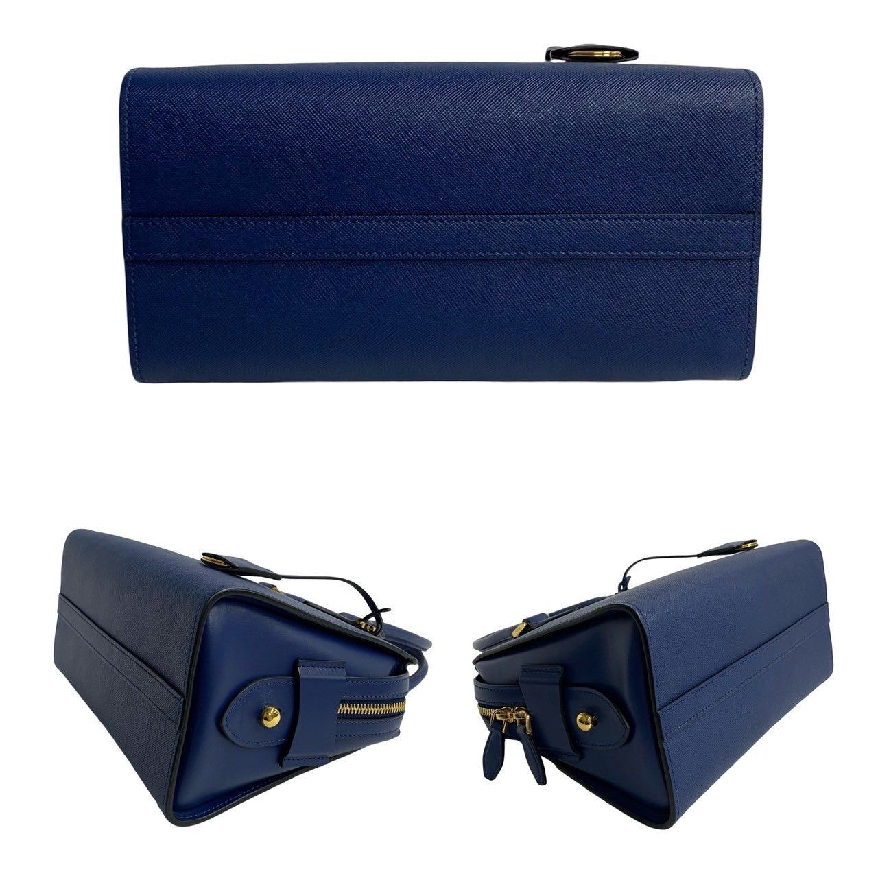 Prada Prada Handbag Blue Leather Size ONE SIZE - 6 Thumbnail