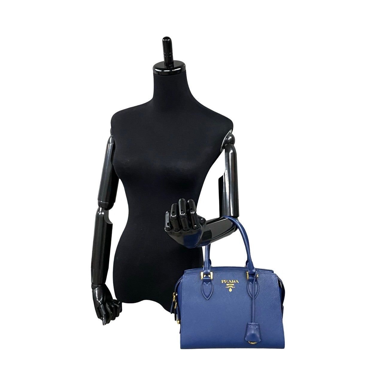Prada Prada Handbag Blue Leather Size ONE SIZE - 2 Thumbnail
