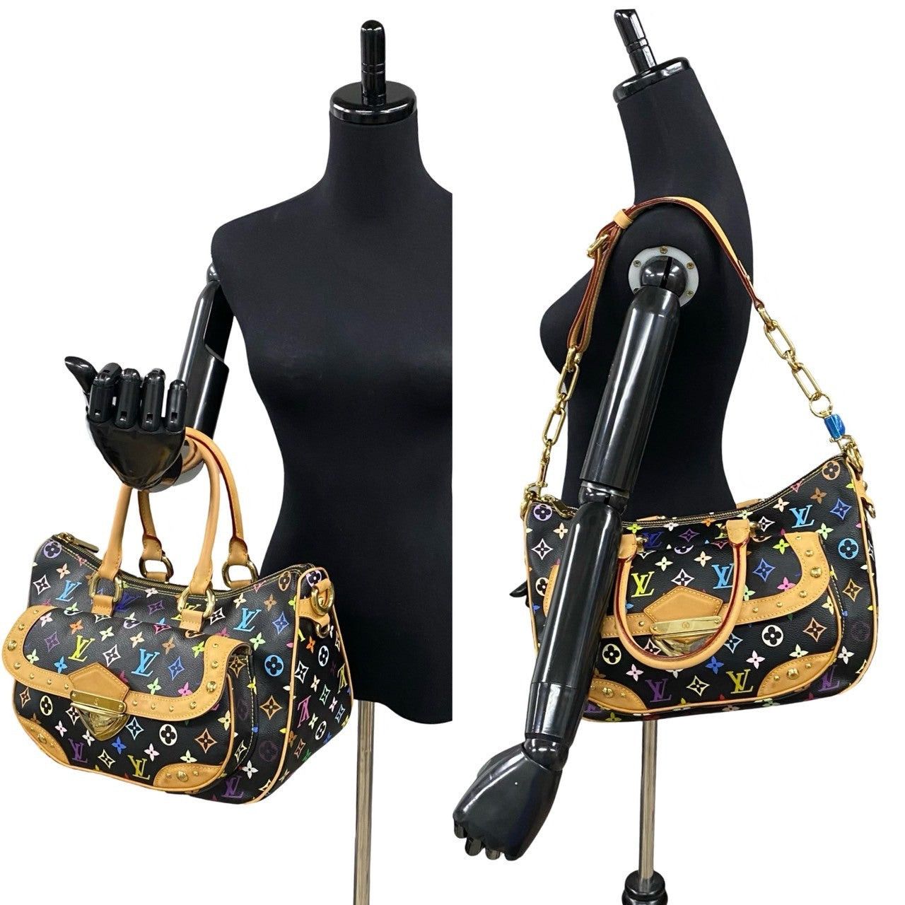 Louis Vuitton Louis Vuitton Shoulder Bag Black Leather Size ONE SIZE - 2 Thumbnail