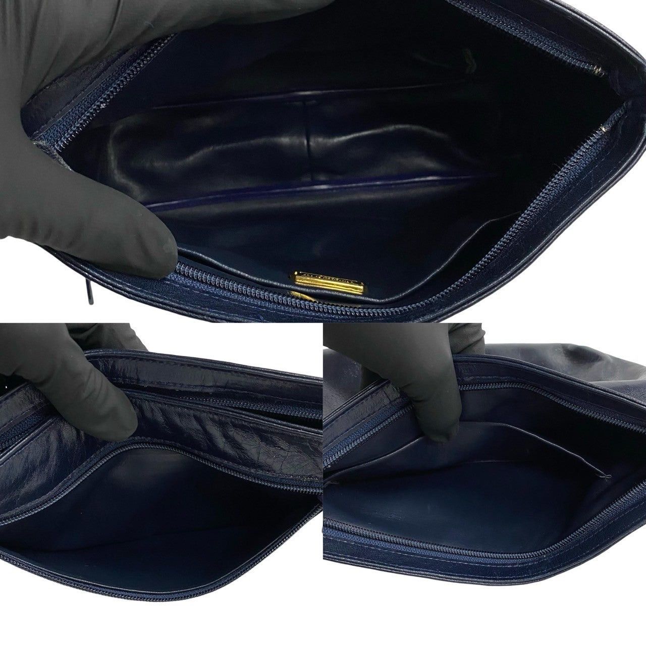 Dior Dior Shoulder Bag Blue Leather Size ONE SIZE - 8 Thumbnail