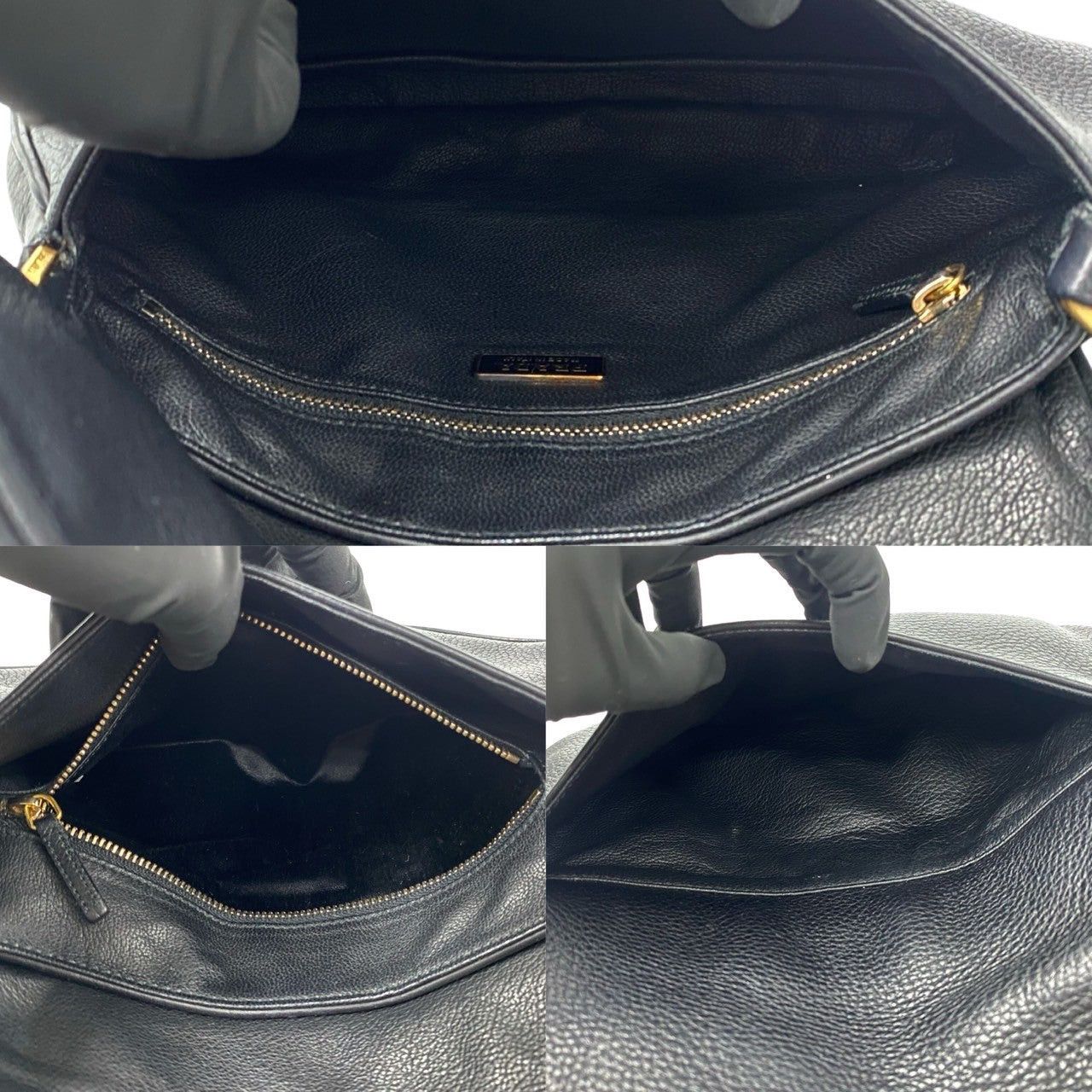 Prada Prada Shoulder Bag Black Leather Size ONE SIZE - 9 Thumbnail