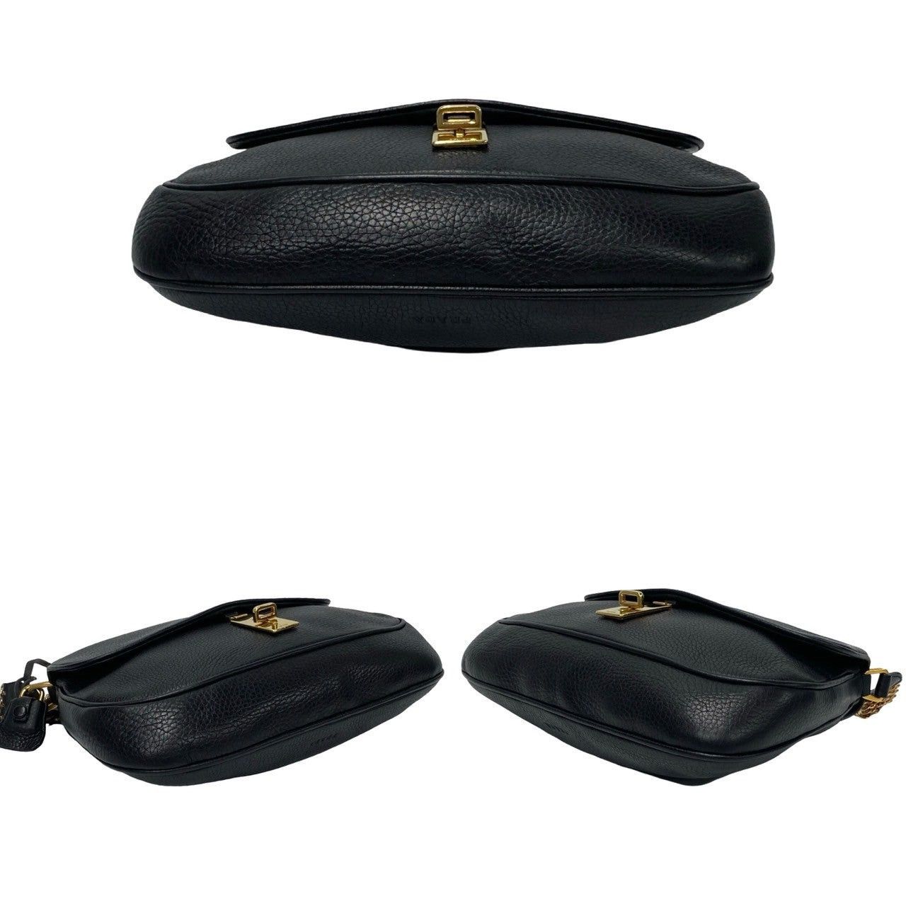 Prada Prada Shoulder Bag Black Leather Size ONE SIZE - 6 Thumbnail