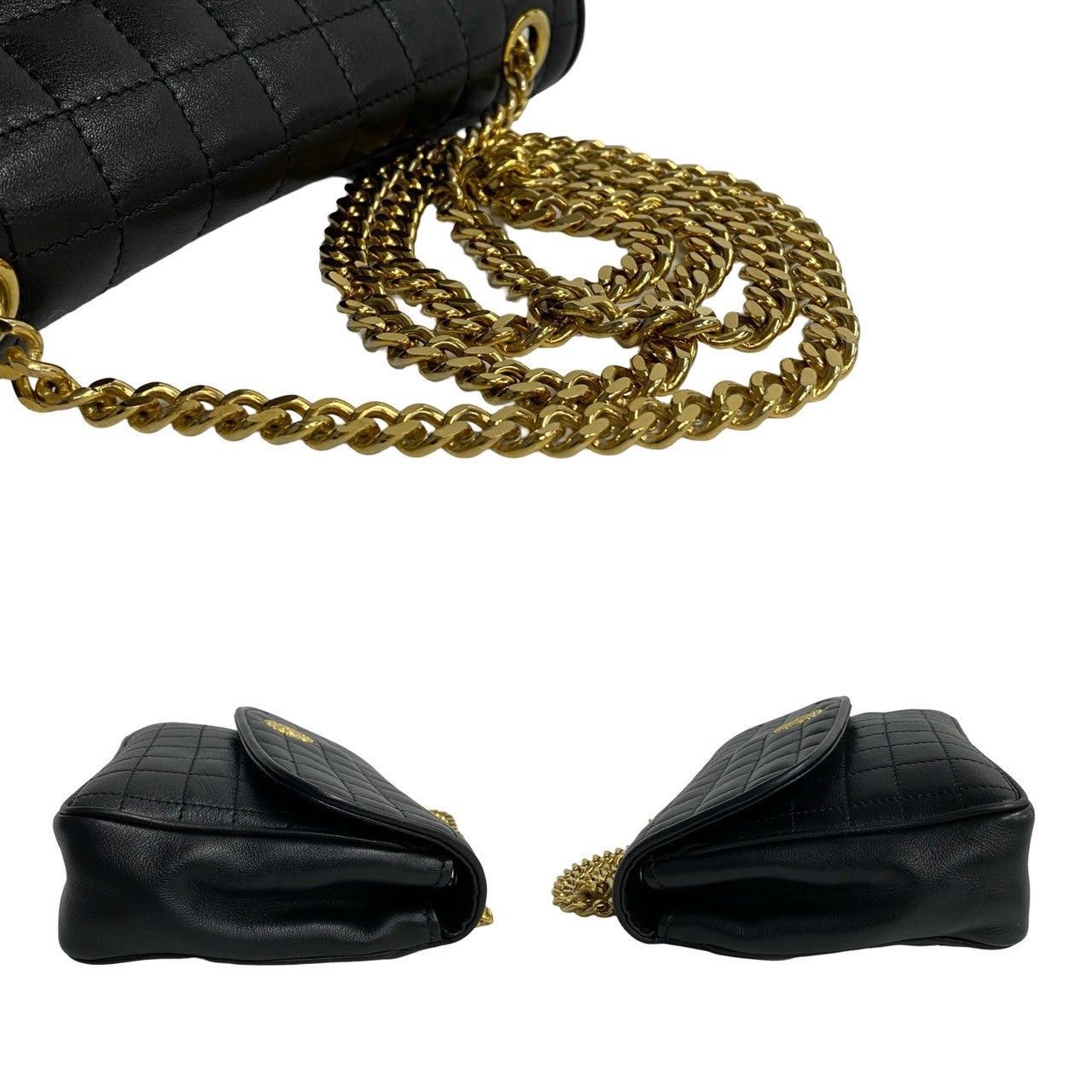 Celine Celine Shoulder Bag Black Leather Size ONE SIZE - 5 Thumbnail