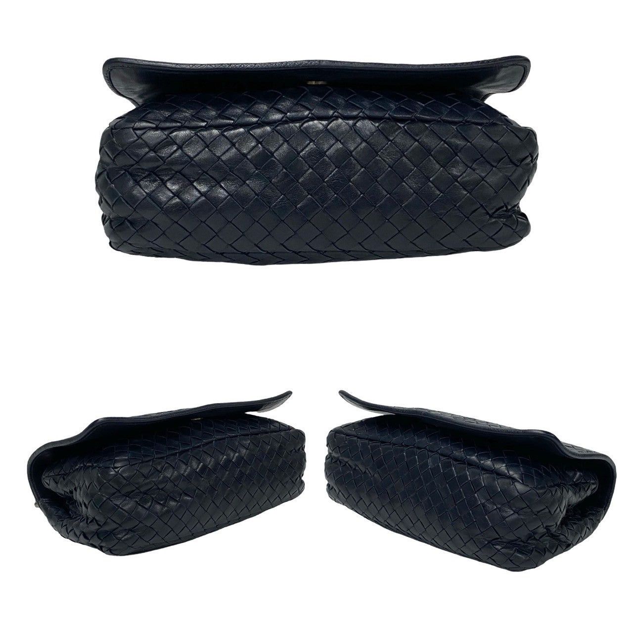 Bottega Veneta Bottega Veneta Shoulder Bag Navy Leather Size ONE SIZE - 6 Thumbnail