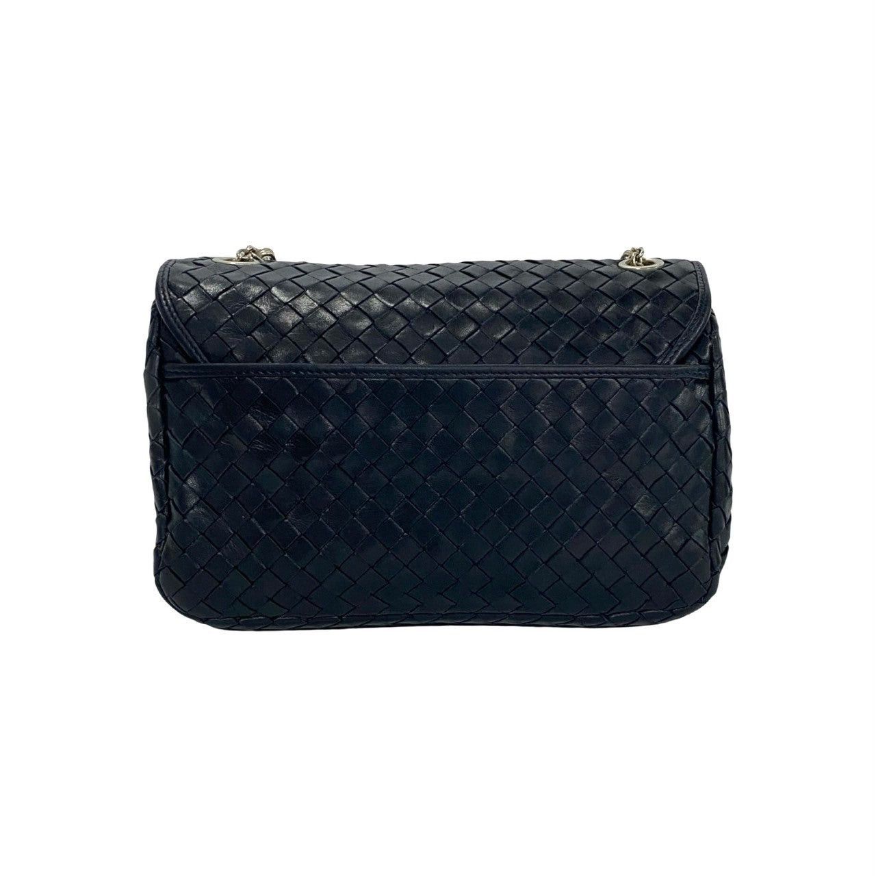 Bottega Veneta Bottega Veneta Shoulder Bag Navy Leather Size ONE SIZE - 4 Thumbnail