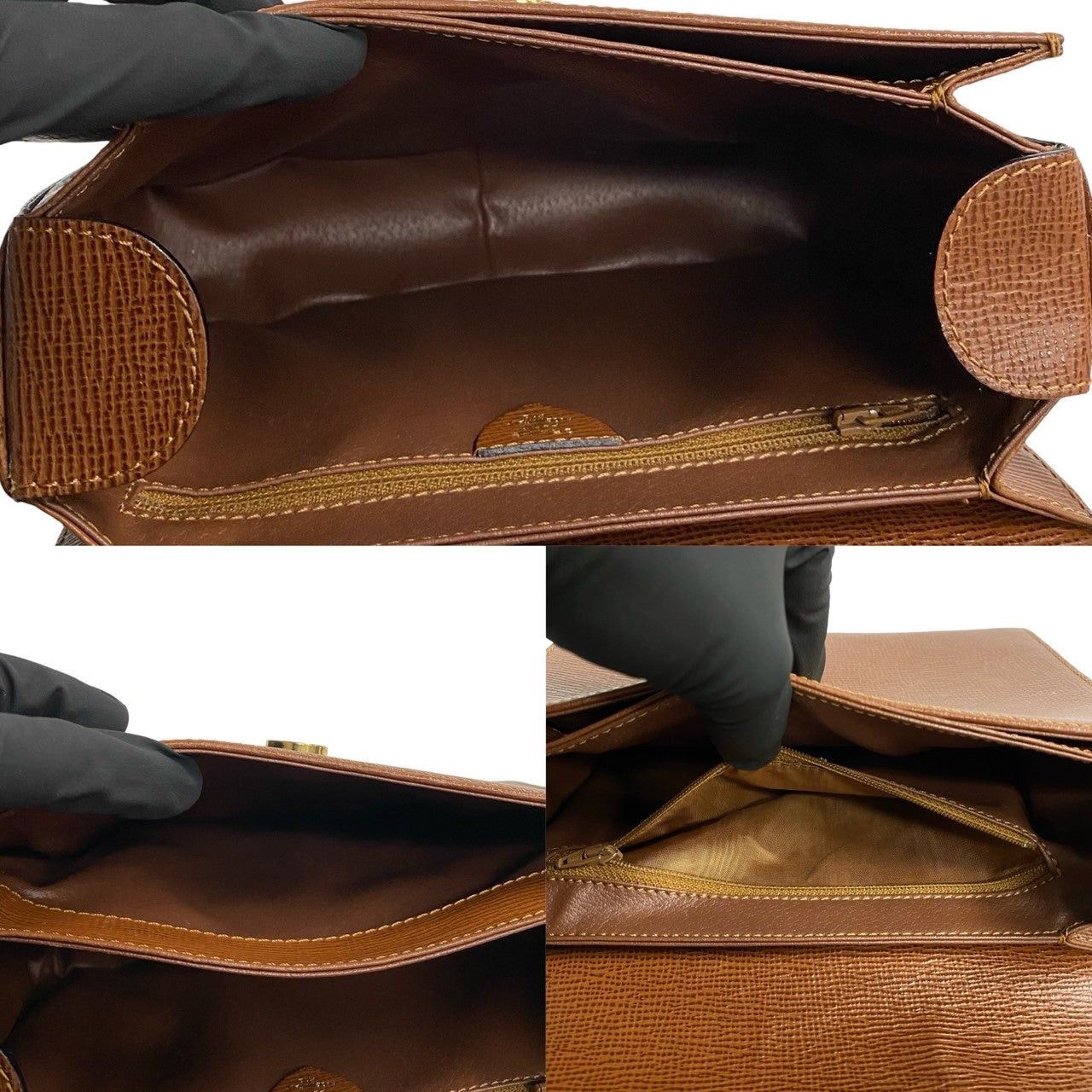 Celine Celine Shoulder Bag Brown Leather Size ONE SIZE - 8 Thumbnail