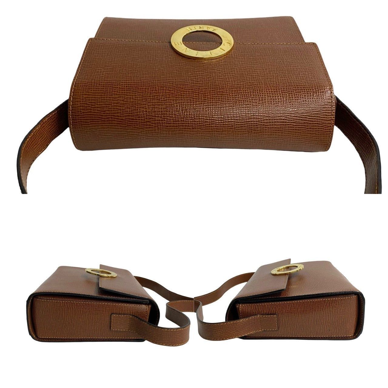 Celine Celine Shoulder Bag Brown Leather Size ONE SIZE - 5 Thumbnail