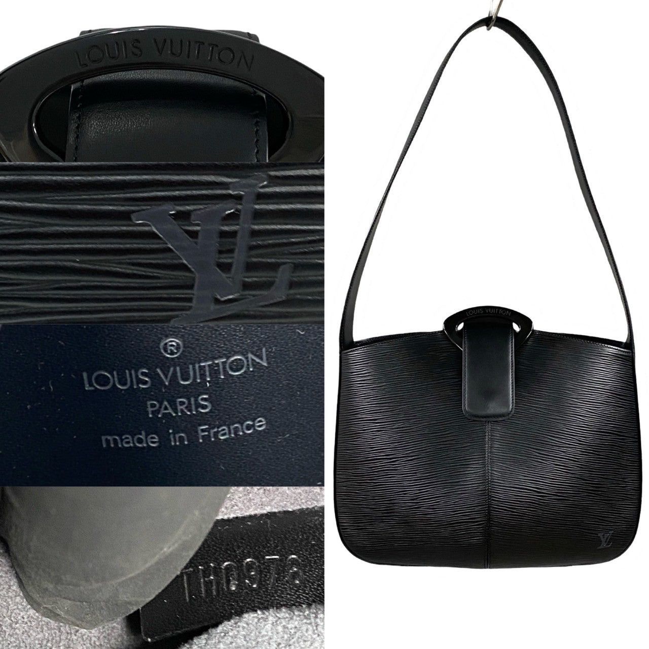 Louis Vuitton Louis Vuitton Shoulder Bag Black Leather Size ONE SIZE - 3 Thumbnail